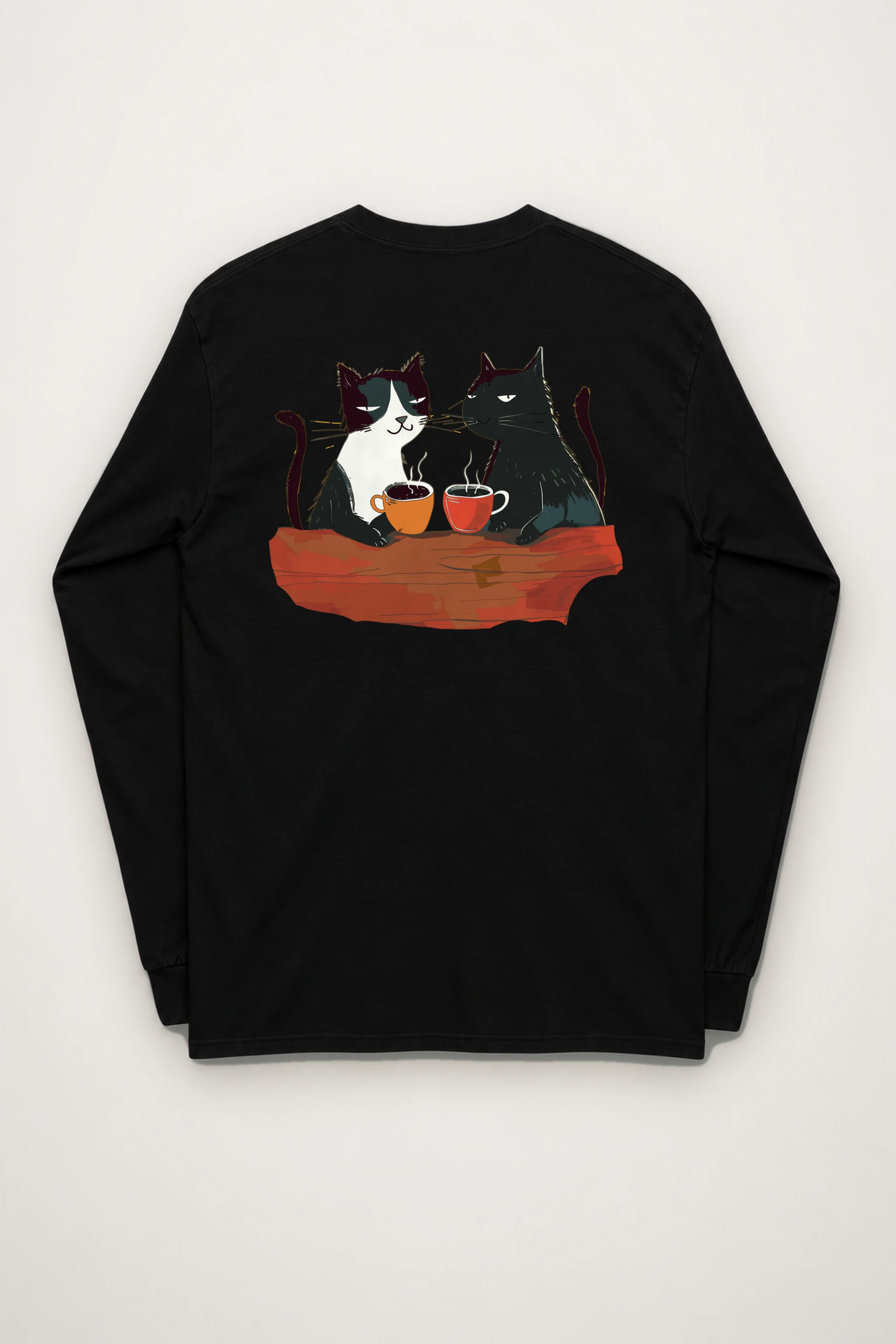 "Coffee Cat Break" Unisex Longsleeve T-shirt