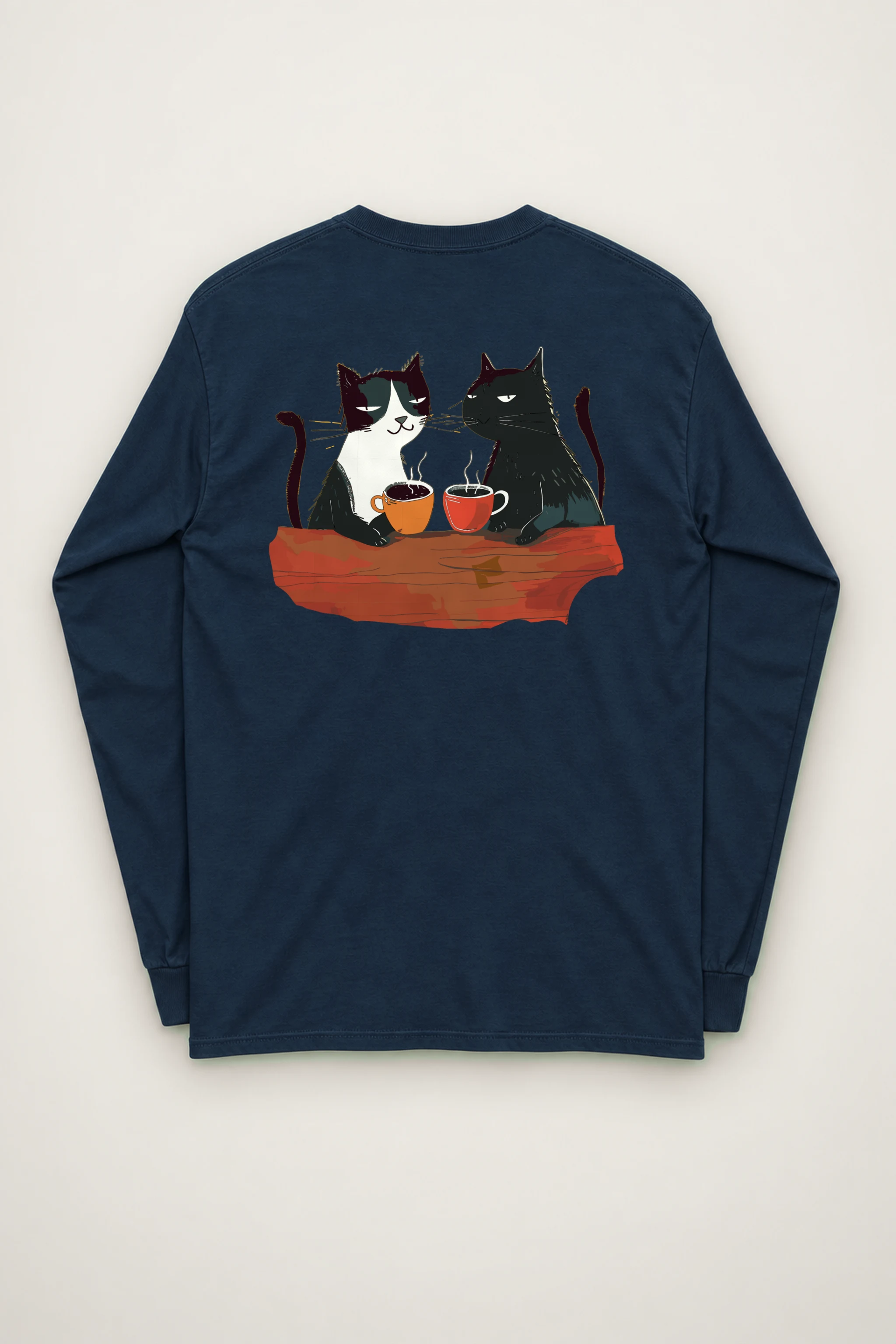 "Coffee Cat Break" Unisex Longsleeve T-shirt