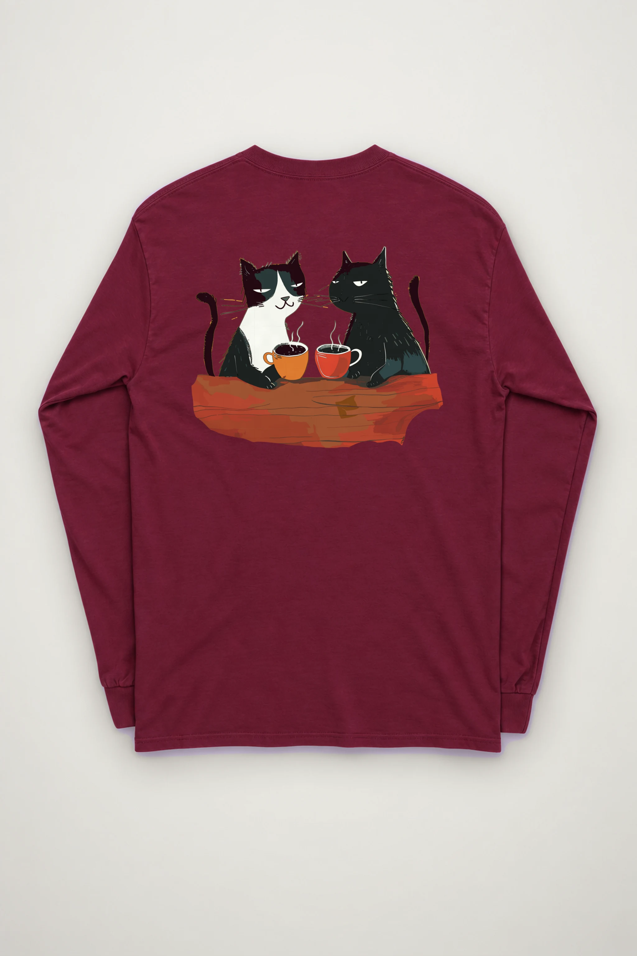 "Coffee Cat Break" Unisex Longsleeve T-shirt