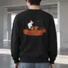 "Coffee Cat Companions" Heavy Blend Unisex Crewneck Sweatshirt