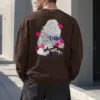 "Coffee Cats Daydreams" Heavy Blend Unisex Crewneck Sweatshirt | Gildan 18000