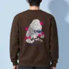"Coffee Cats Daydreams" Heavy Blend Unisex Crewneck Sweatshirt