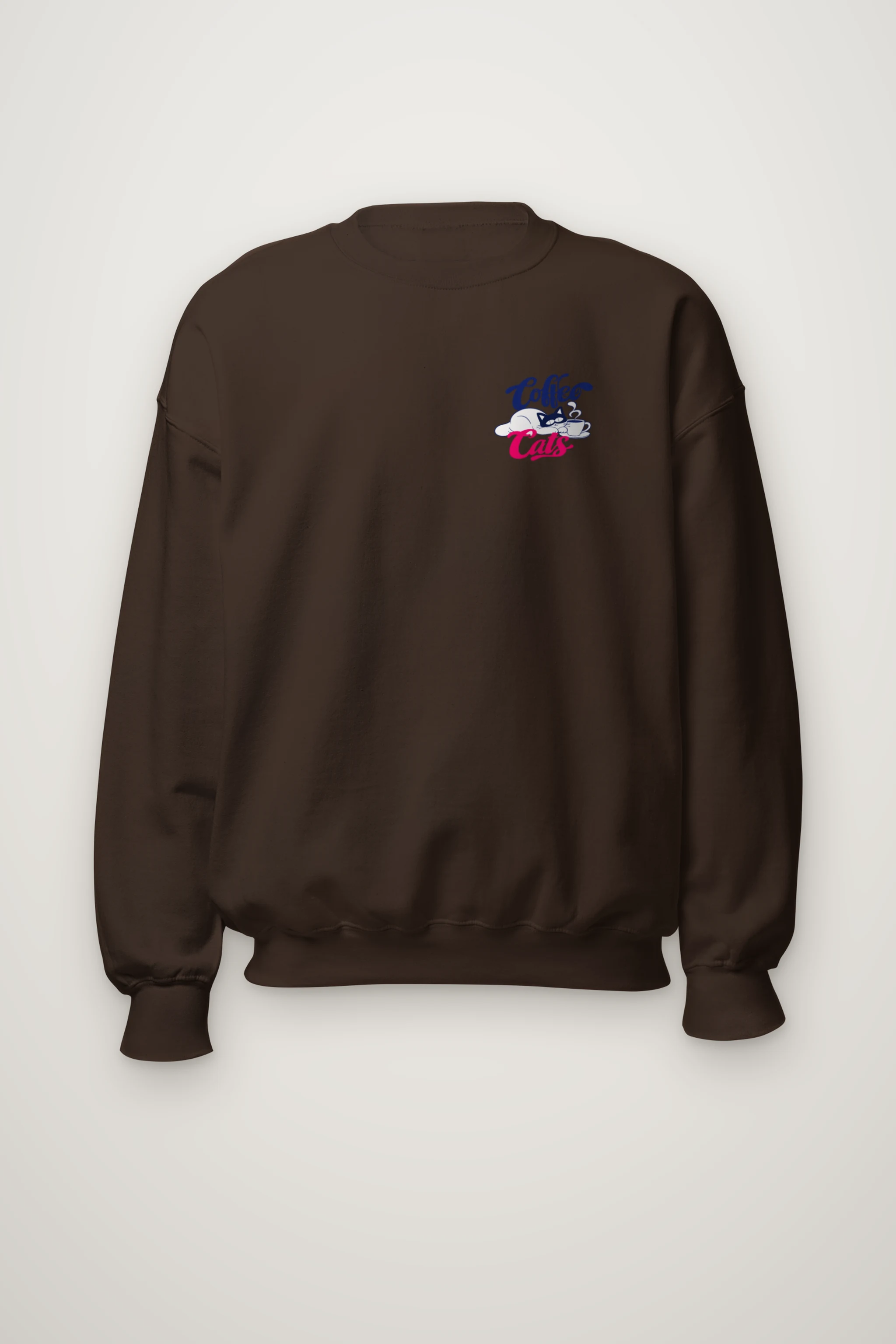 "Coffee Cats Daydreams" Heavy Blend Unisex Crewneck Sweatshirt