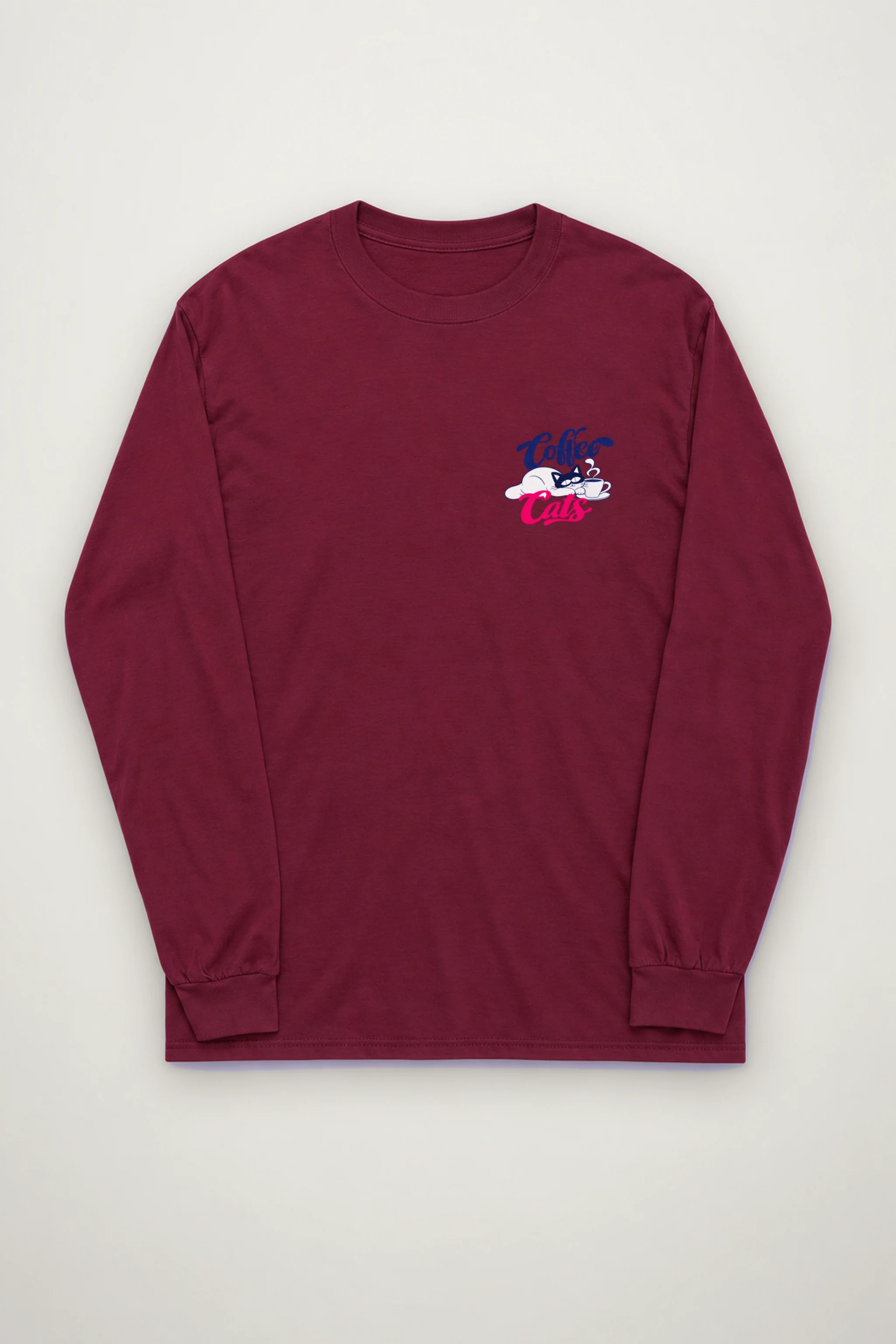 "Coffee Cats Daydreams" Unisex Longsleeve T-shirt