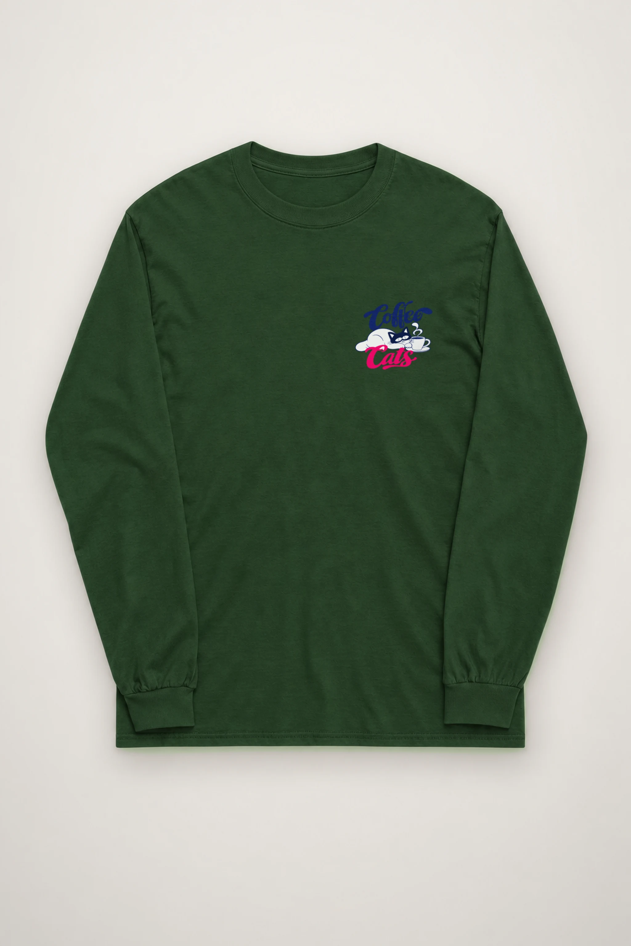 "Coffee Cats Daydreams" Unisex Longsleeve T-shirt