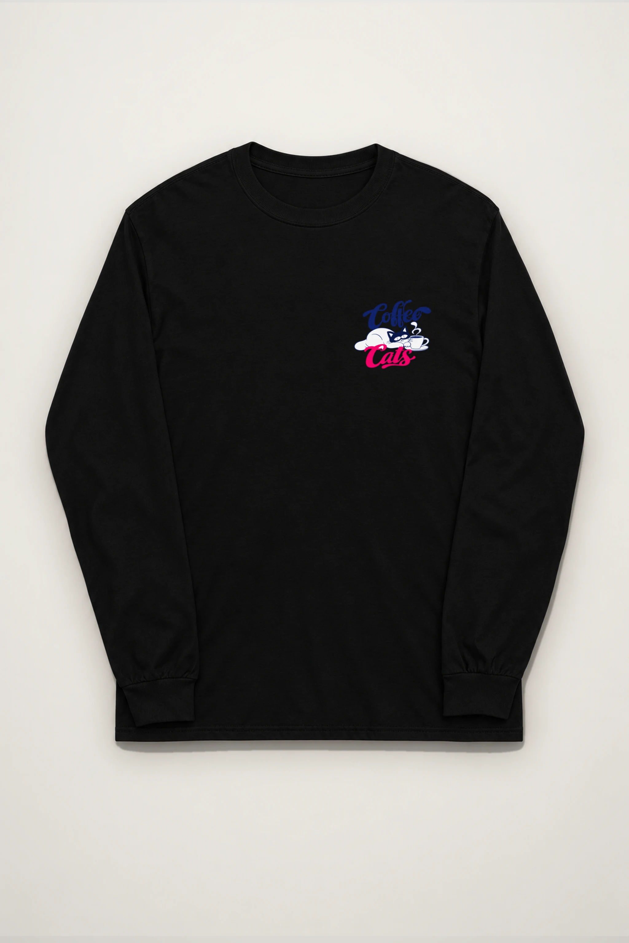 "Coffee Cats Daydreams" Unisex Longsleeve T-shirt