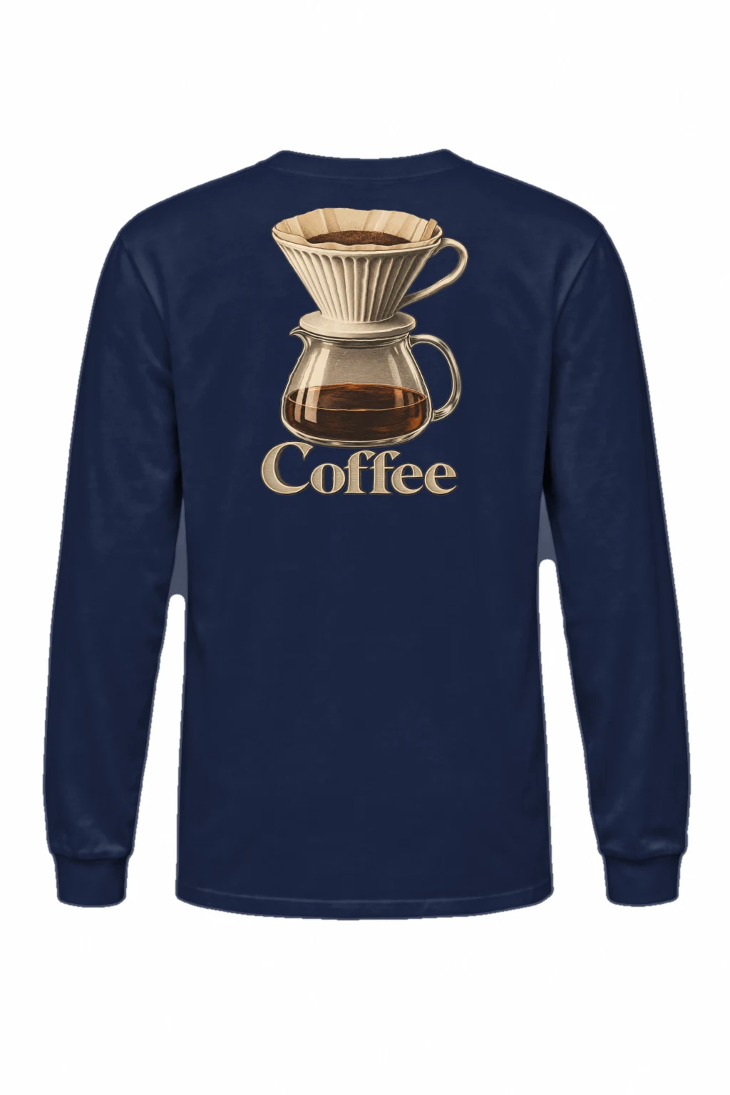 "Coffee Dripper Engraving" Unisex Longsleeve T-shirt | Gildan 2400