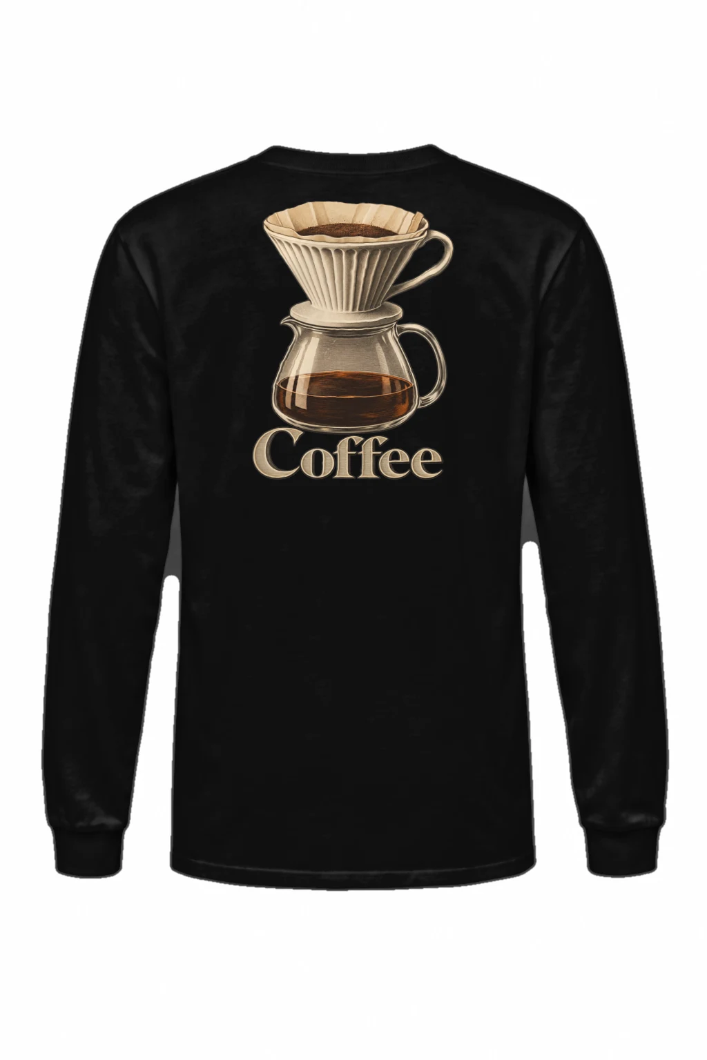 "Coffee Dripper Engraving" Unisex Longsleeve T-shirt | Gildan 2400