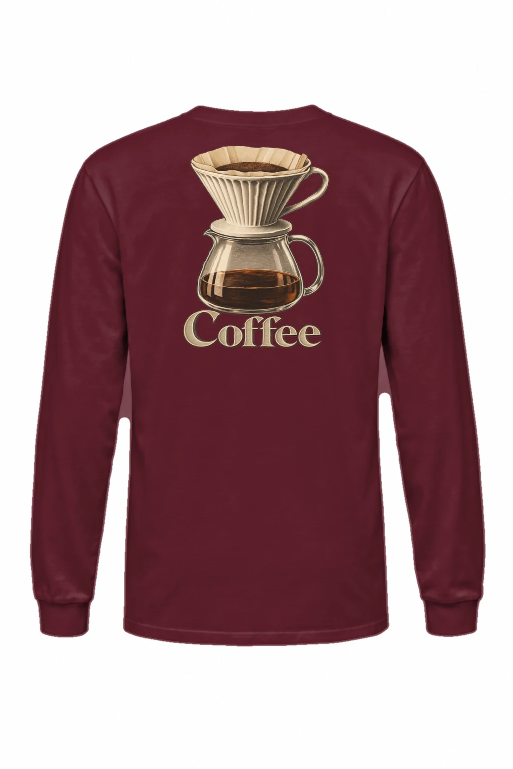 "Coffee Dripper Engraving" Unisex Longsleeve T-shirt | Gildan 2400