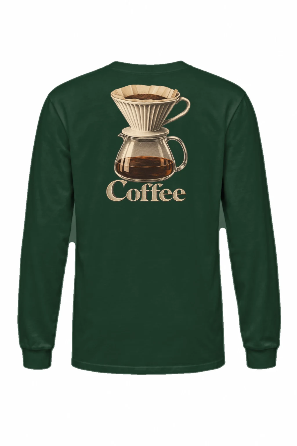 "Coffee Dripper Engraving" Unisex Longsleeve T-shirt | Gildan 2400