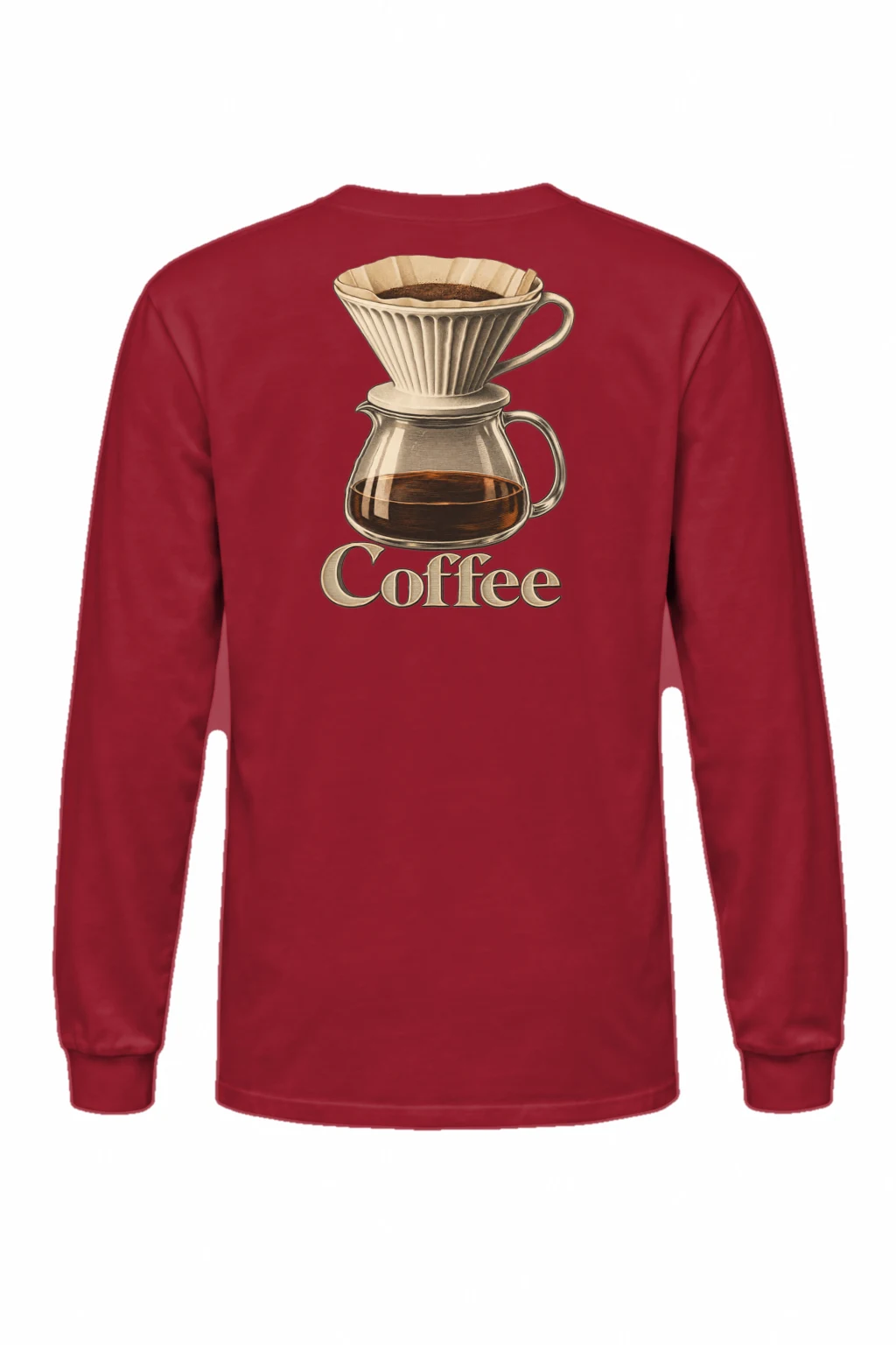 "Coffee Dripper Engraving" Unisex Longsleeve T-shirt | Gildan 2400