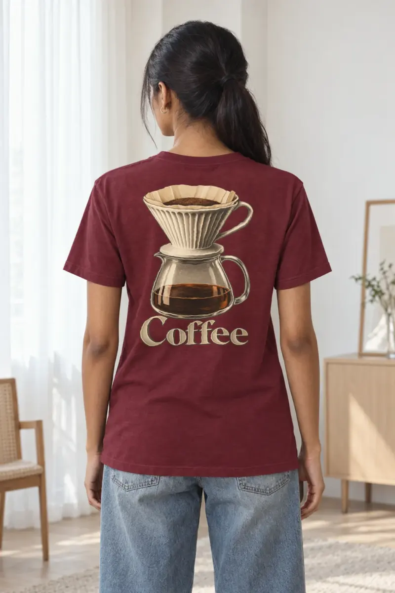 "Coffee Dripper" Heavyweight Unisex Crewneck T-shirt | Gildan 5000