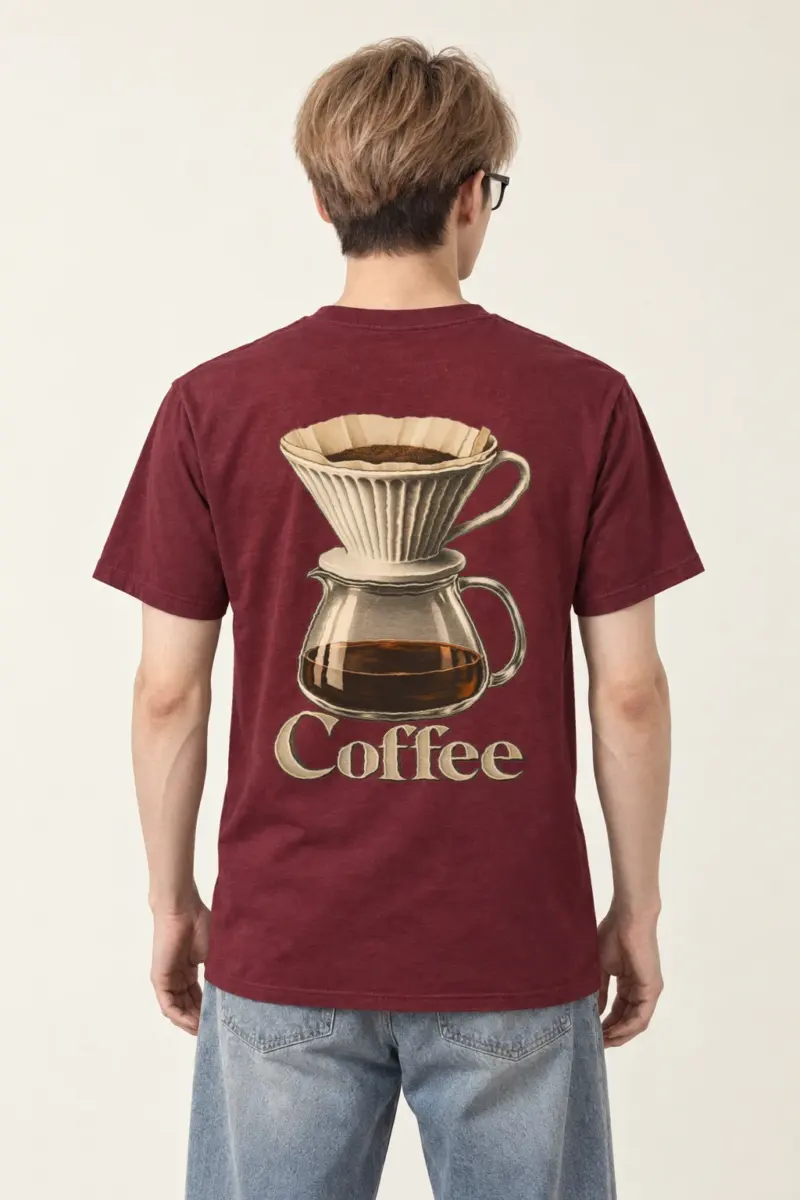 "Coffee Dripper" Heavyweight Unisex Crewneck T-shirt