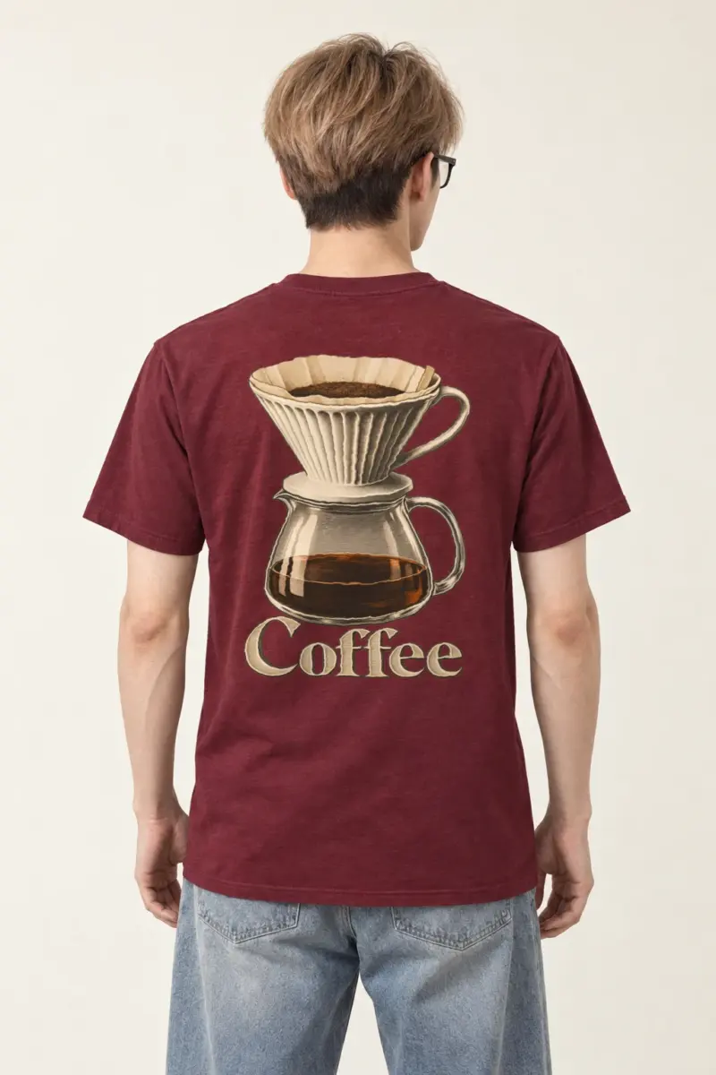 "Coffee Dripper" Heavyweight Unisex Crewneck T-shirt