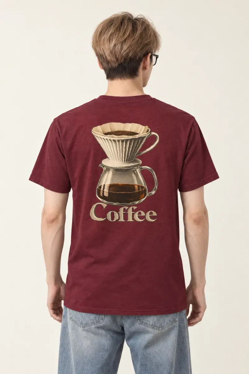 "Coffee Dripper" Heavyweight Unisex Crewneck T-shirt