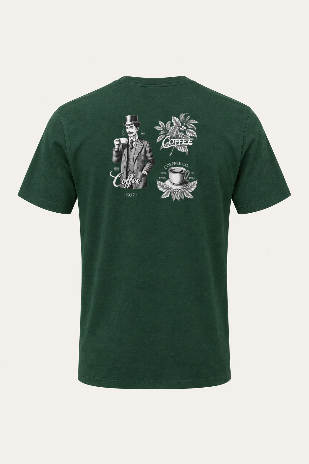 "Coffee Estate 1927" Heavyweight Unisex Crewneck T-shirt | Gildan 5000