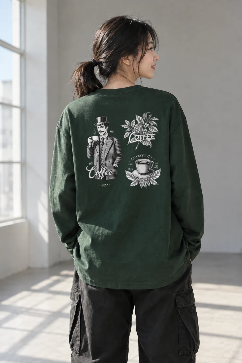 "Coffee House 1927" Unisex Longsleeve T-shirt | Gildan 2400