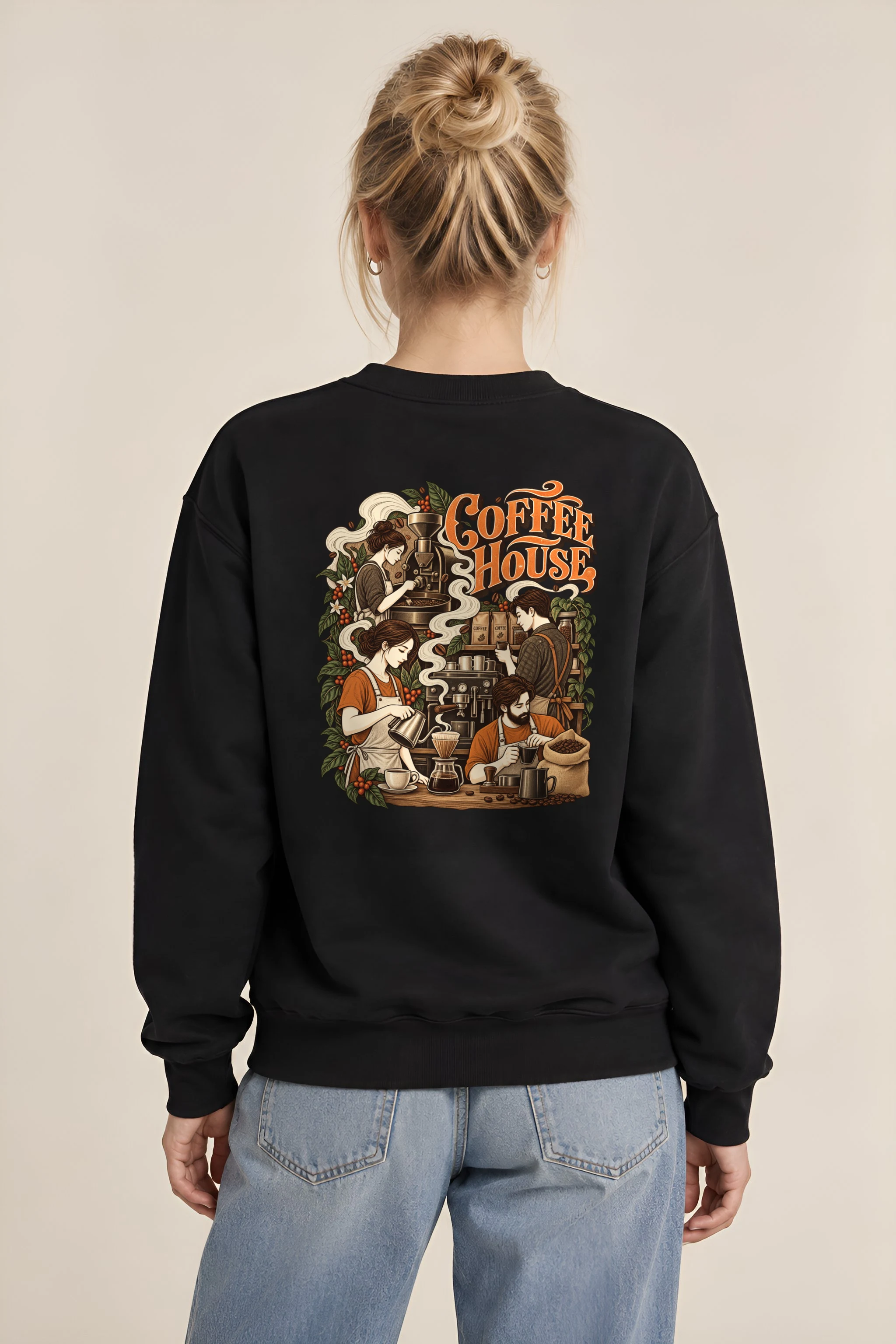 "Coffee House Baristas" 1 Crewneck Sweatshirt
