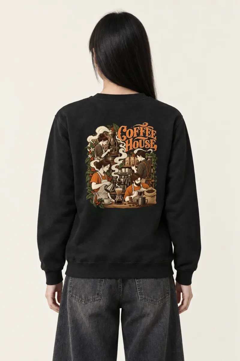 "Coffee House Baristas" Heavy Blend Unisex Crewneck Sweatshirt