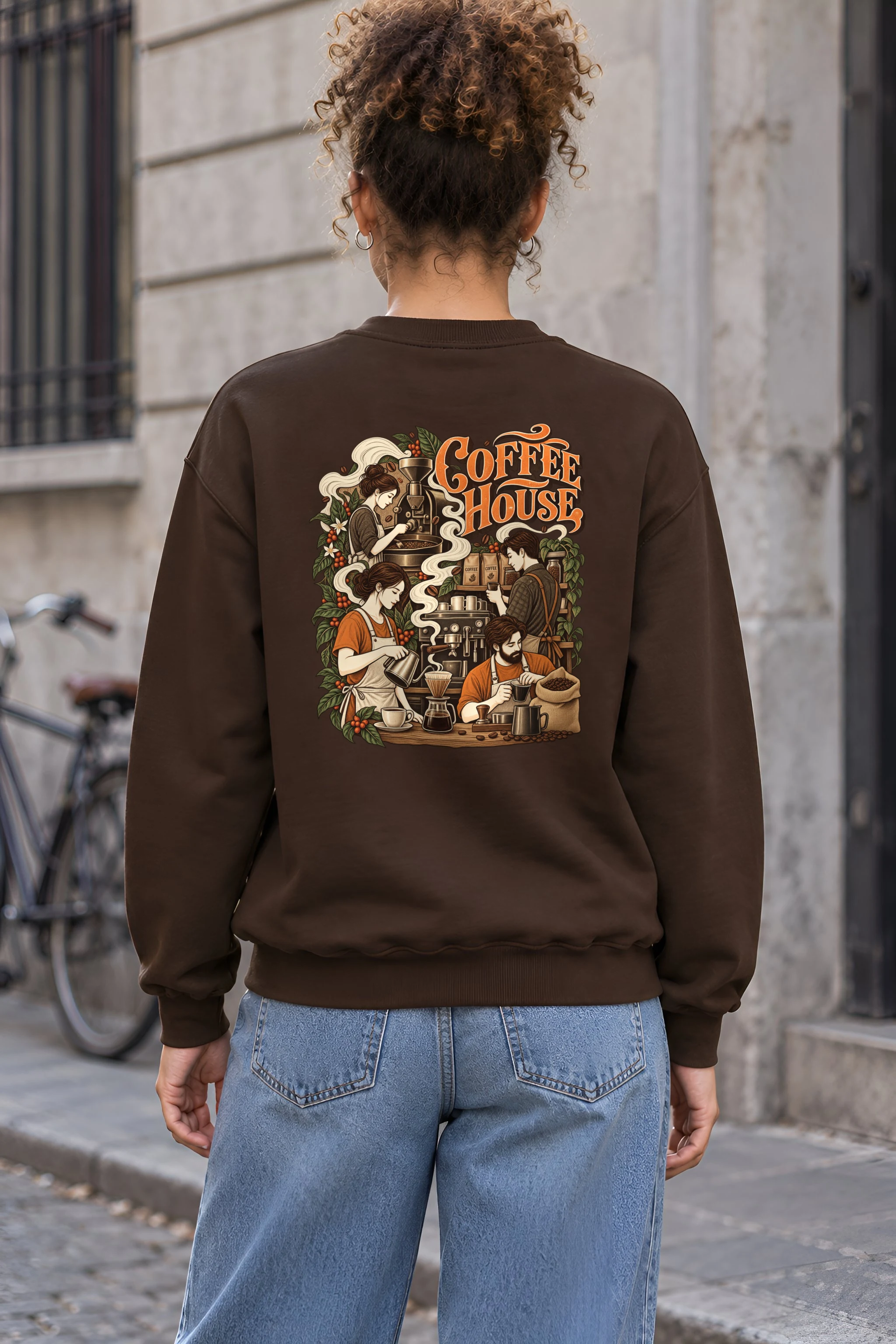 "Coffee House Baristas" 1 Crewneck Sweatshirt