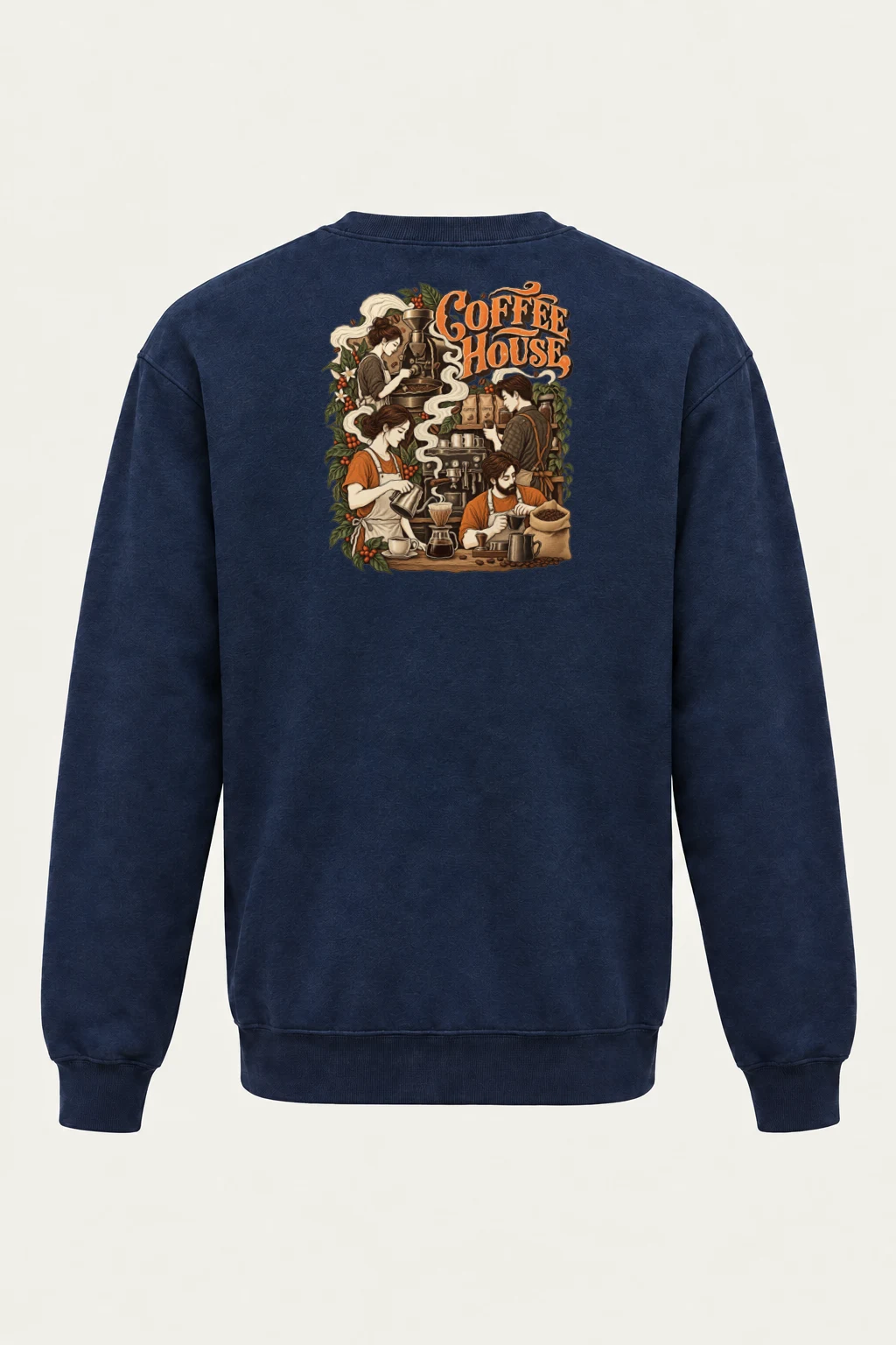 "Coffee House Baristas" Heavy Blend Unisex Crewneck Sweatshirt | Gildan 18000