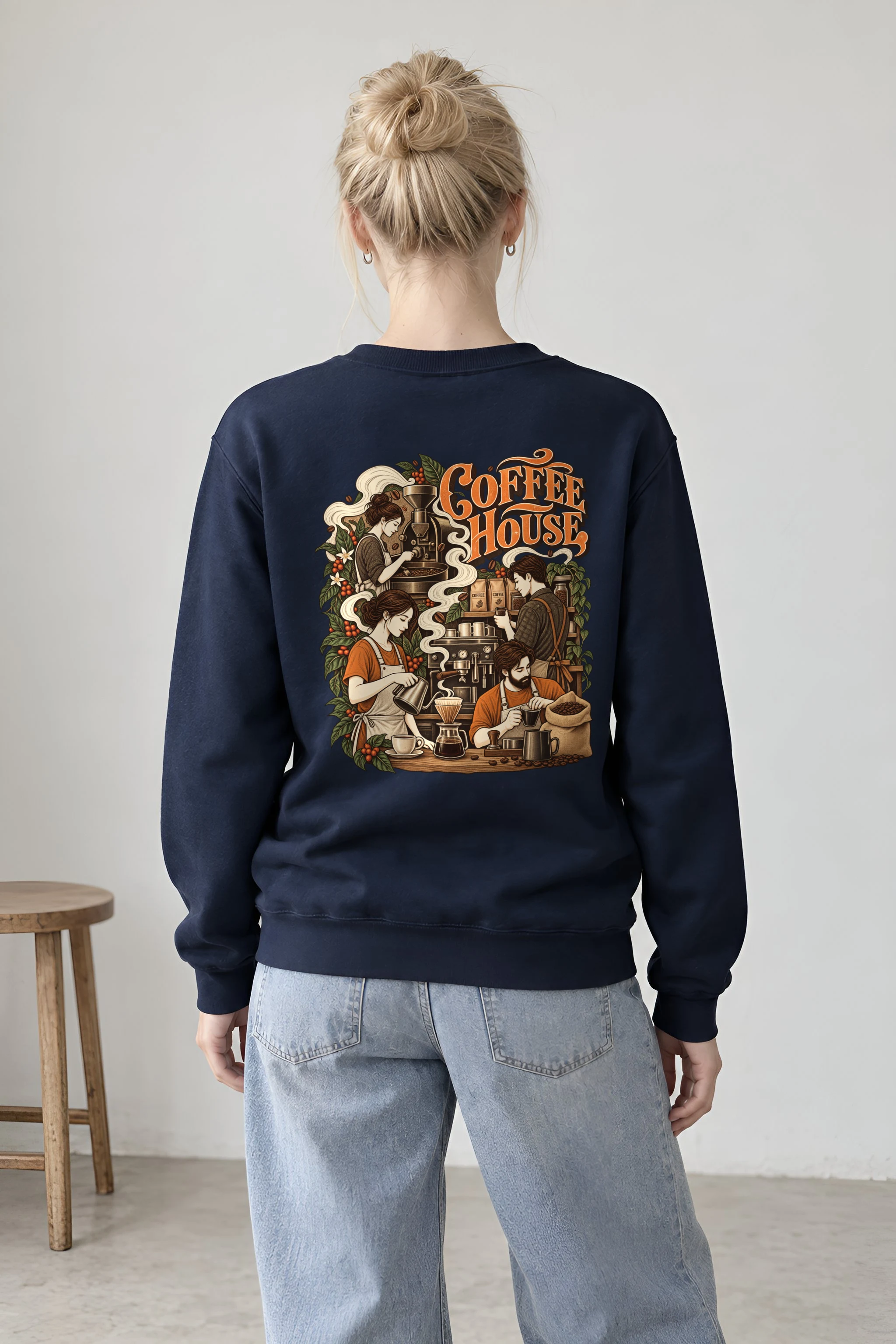 "Coffee House Baristas" 1 Crewneck Sweatshirt
