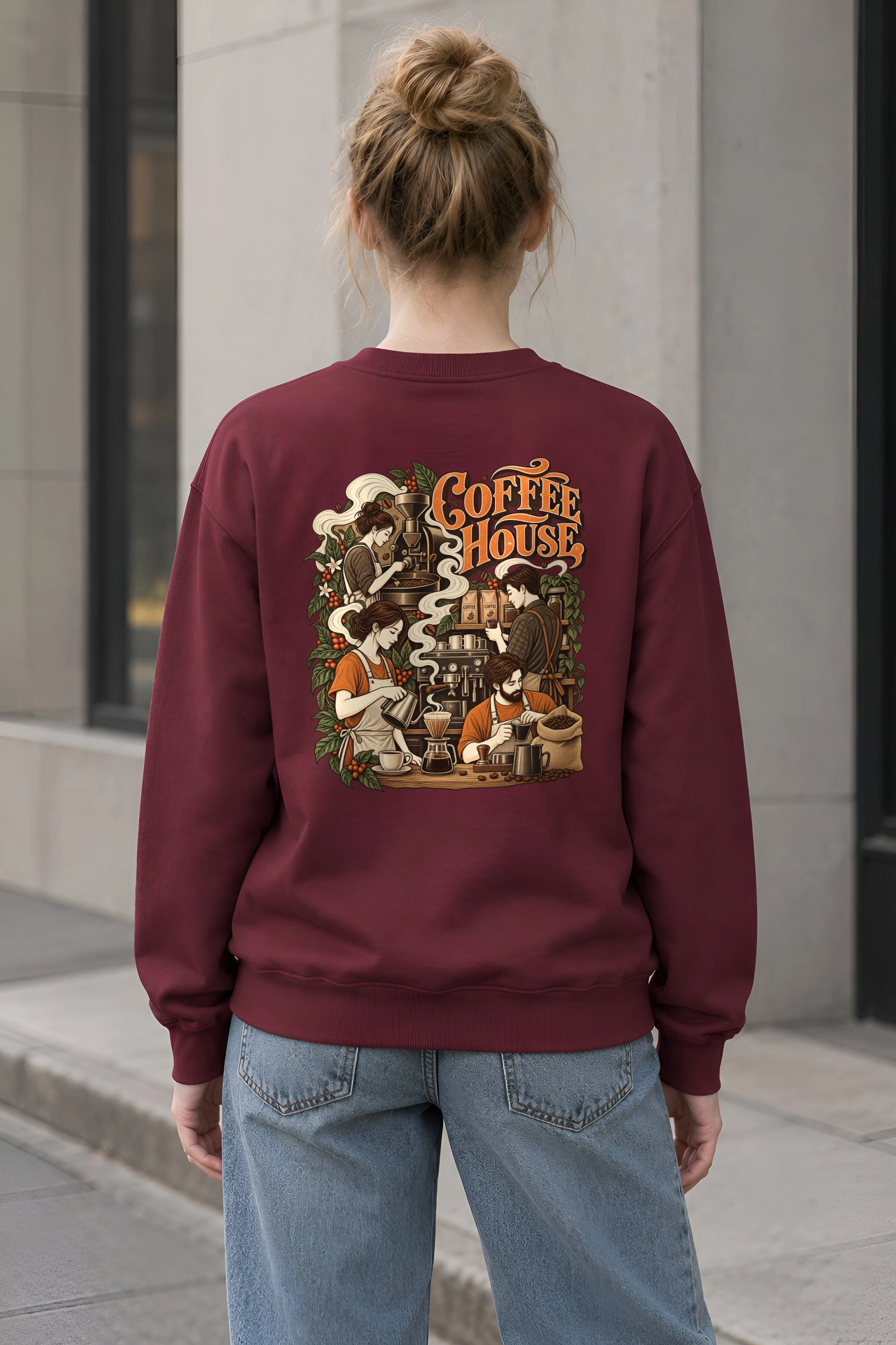 "Coffee House Baristas" 1 Crewneck Sweatshirt