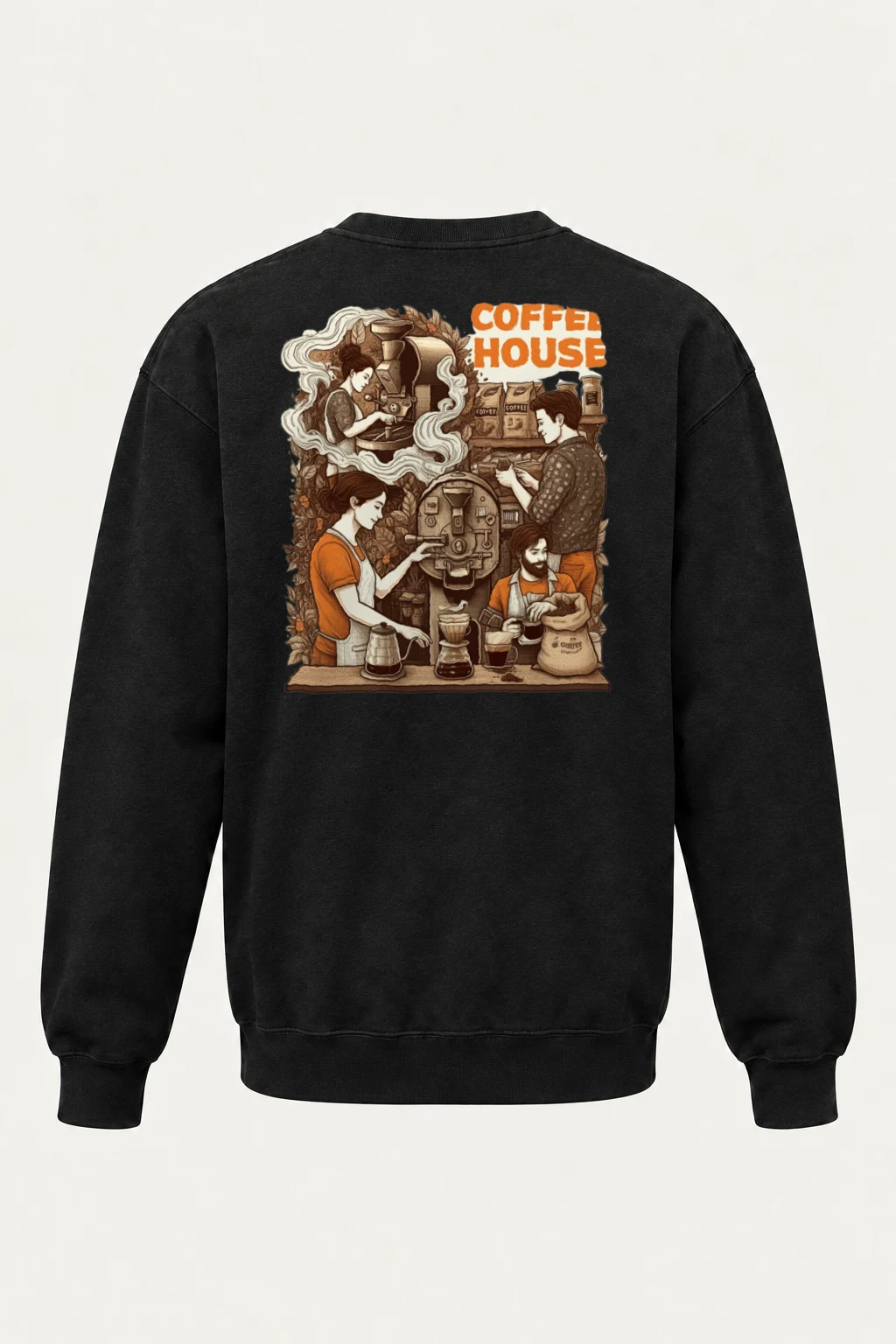 "Coffee House" Heavy Blend Unisex Crewneck Sweatshirt | Gildan 18000