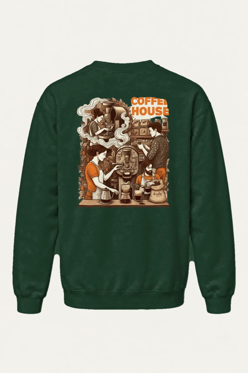 "Coffee House" Heavy Blend Unisex Crewneck Sweatshirt | Gildan 18000
