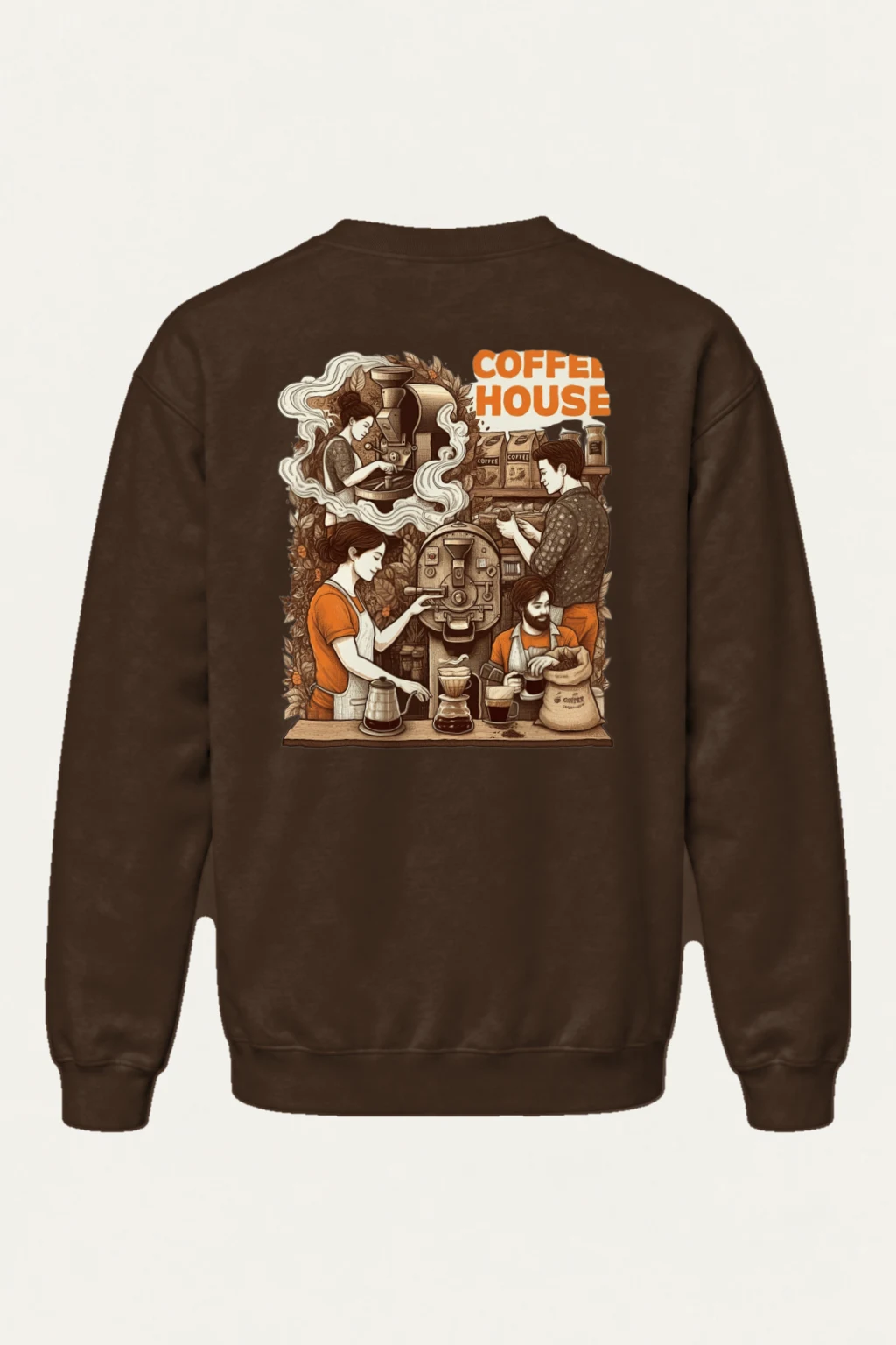"Coffee House" Heavy Blend Unisex Crewneck Sweatshirt | Gildan 18000