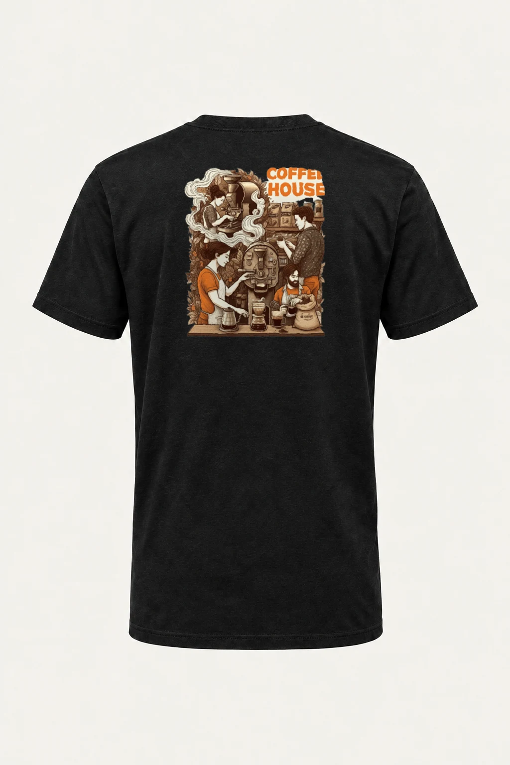 "Coffee House" Heavyweight Unisex Crewneck T-shirt | Gildan 5000
