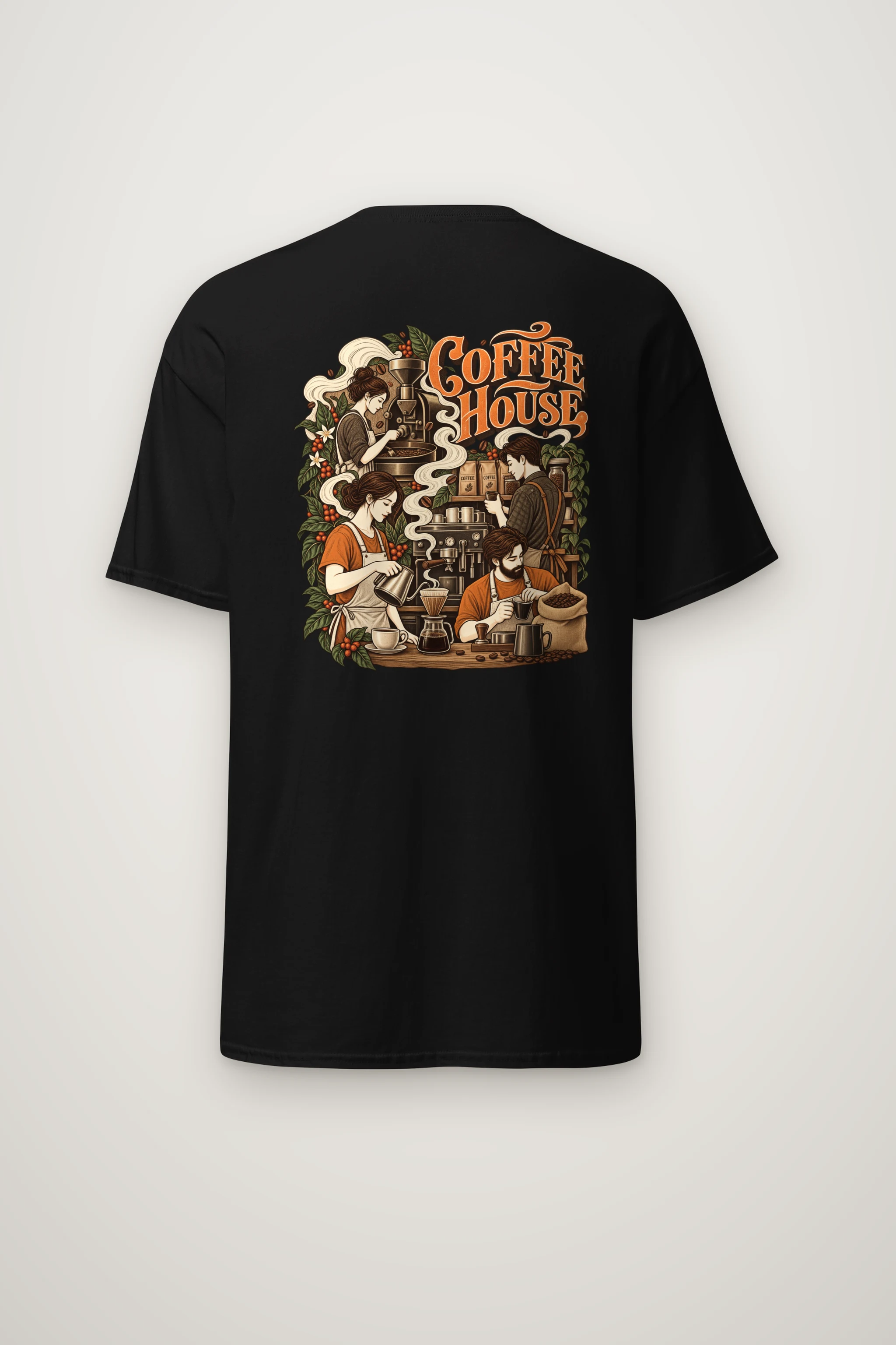 "Coffee House" Heavyweight Unisex Crewneck T-shirt