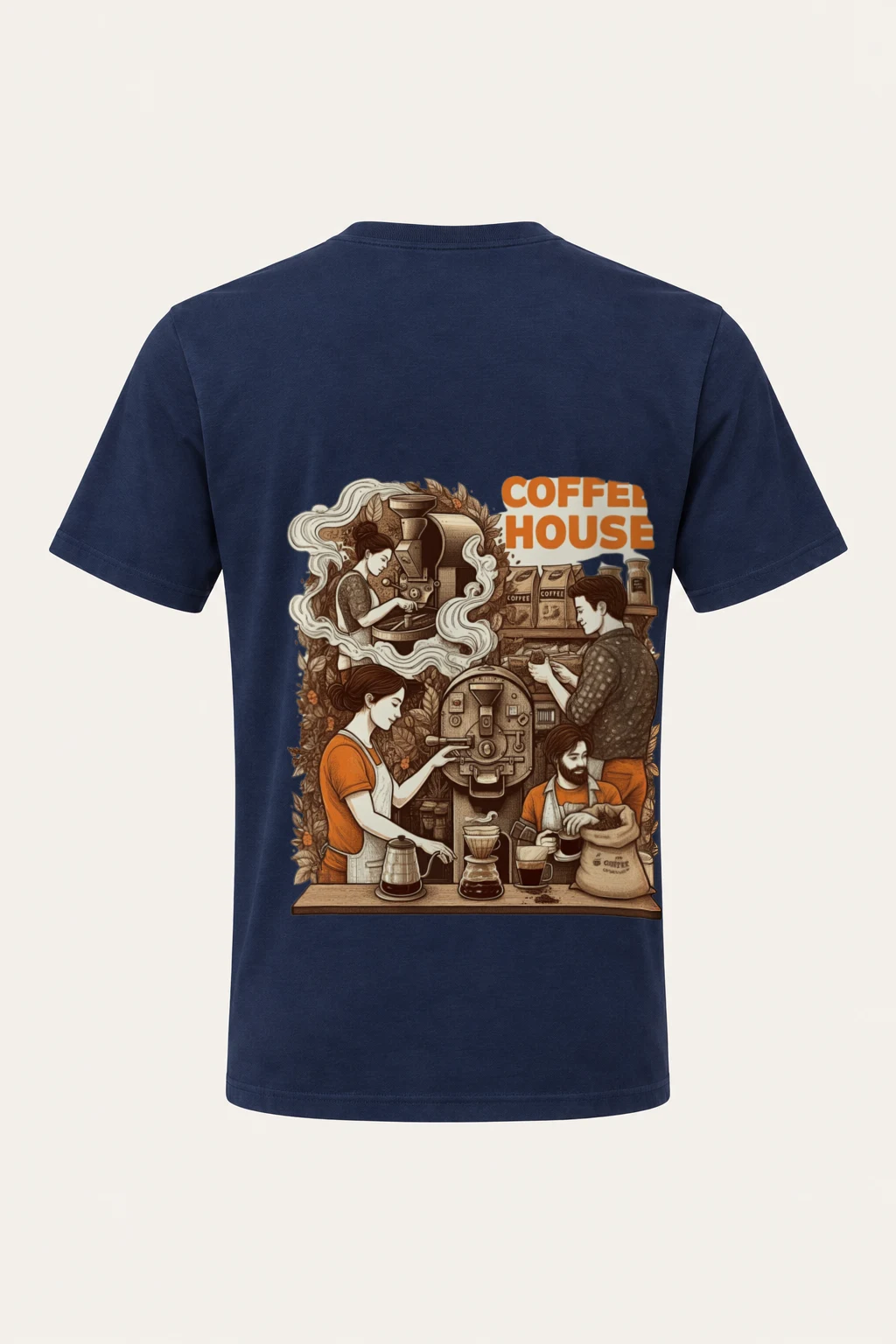 "Coffee House" Heavyweight Unisex Crewneck T-shirt | Gildan 5000