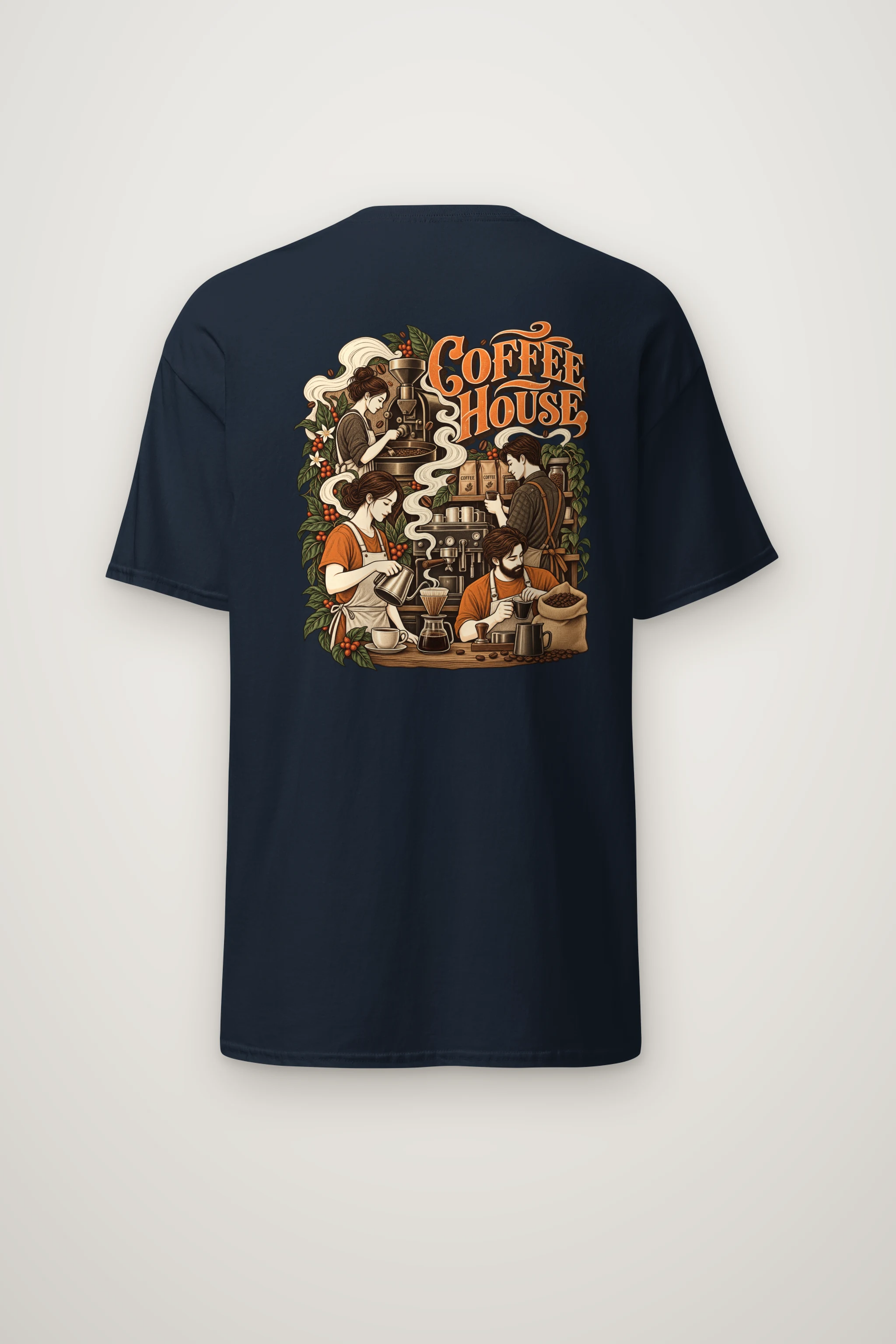 "Coffee House" Heavyweight Unisex Crewneck T-shirt