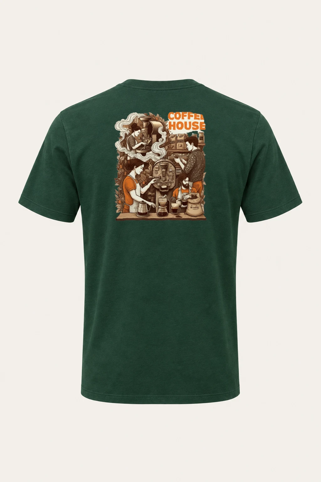 "Coffee House" Heavyweight Unisex Crewneck T-shirt | Gildan 5000