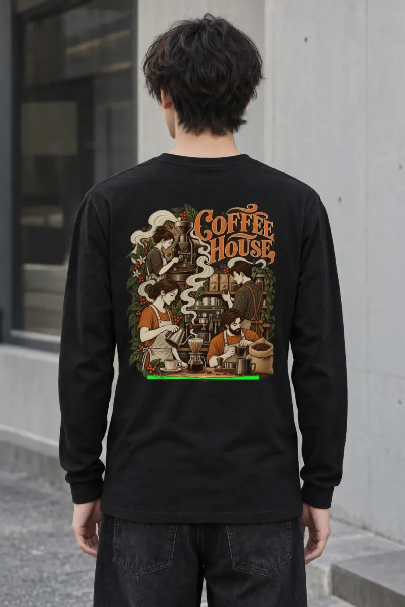 "Coffee House" Unisex Longsleeve T-shirt | Gildan 2400