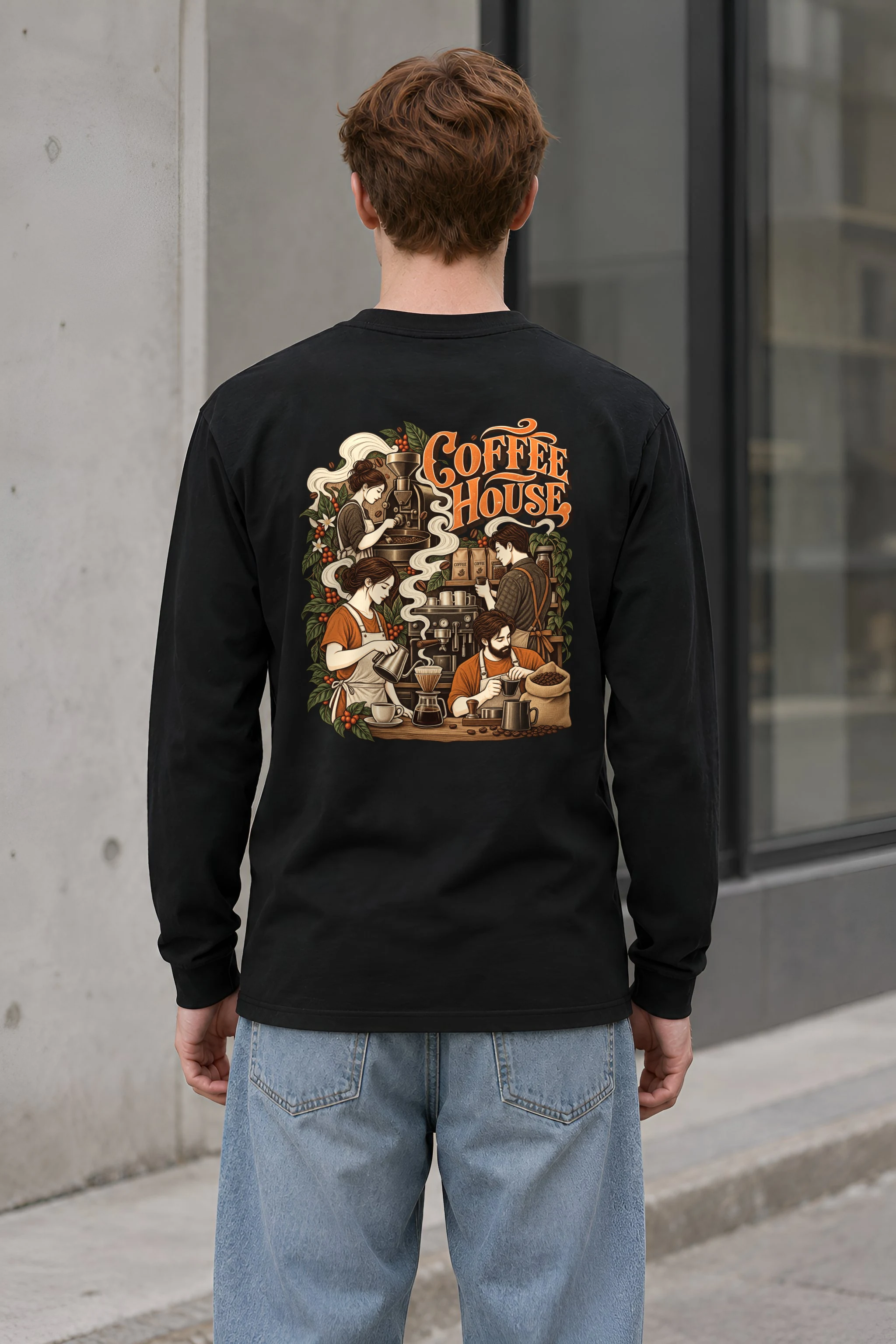 "Coffee House" Unisex Longsleeve T-shirt