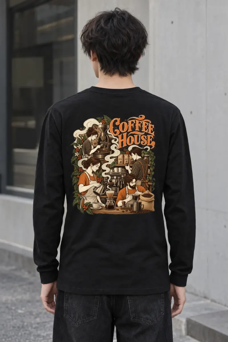 "Coffee House" Unisex Longsleeve T-shirt | Gildan 2400