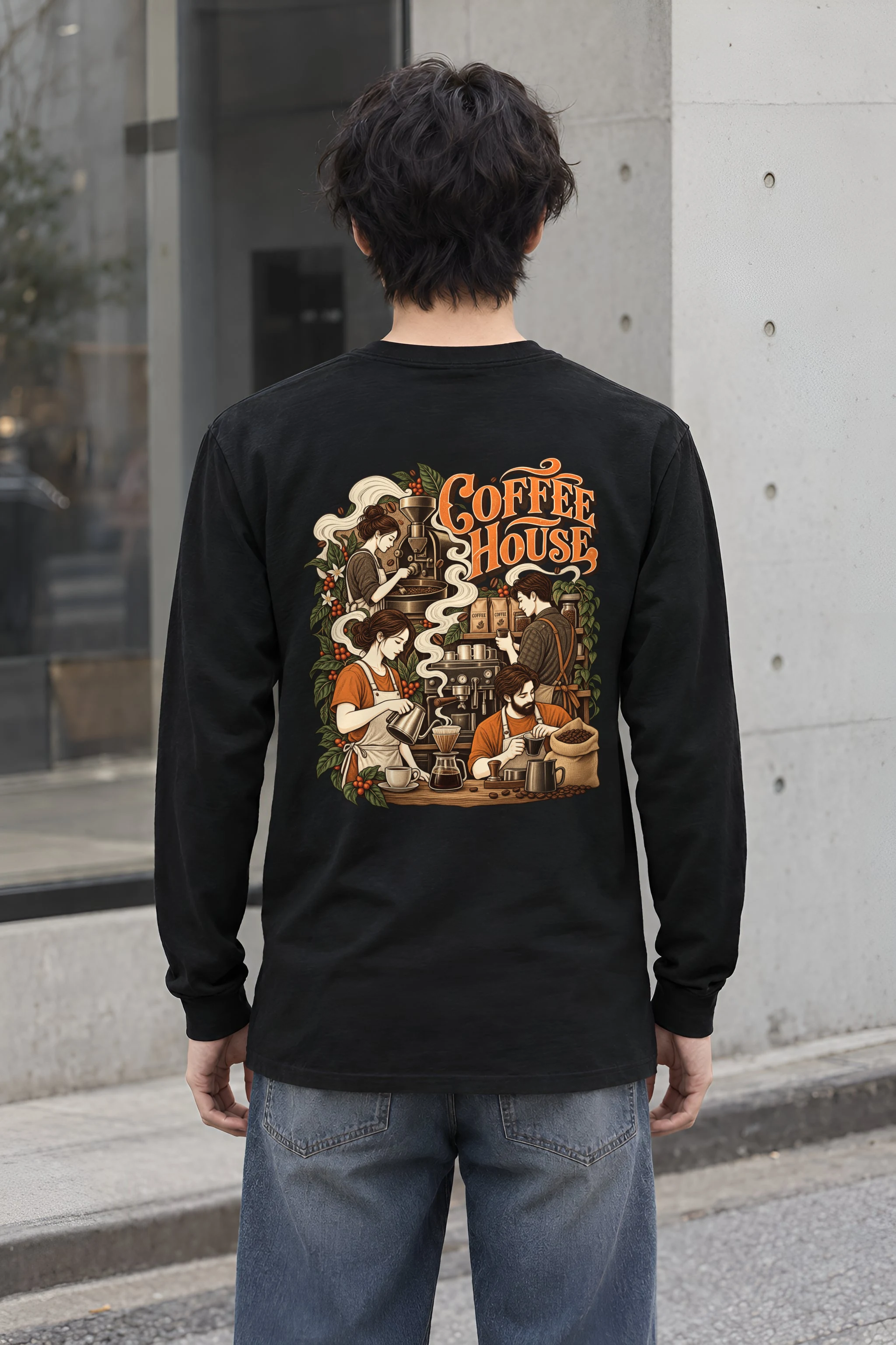 "Coffee House" Unisex Longsleeve T-shirt