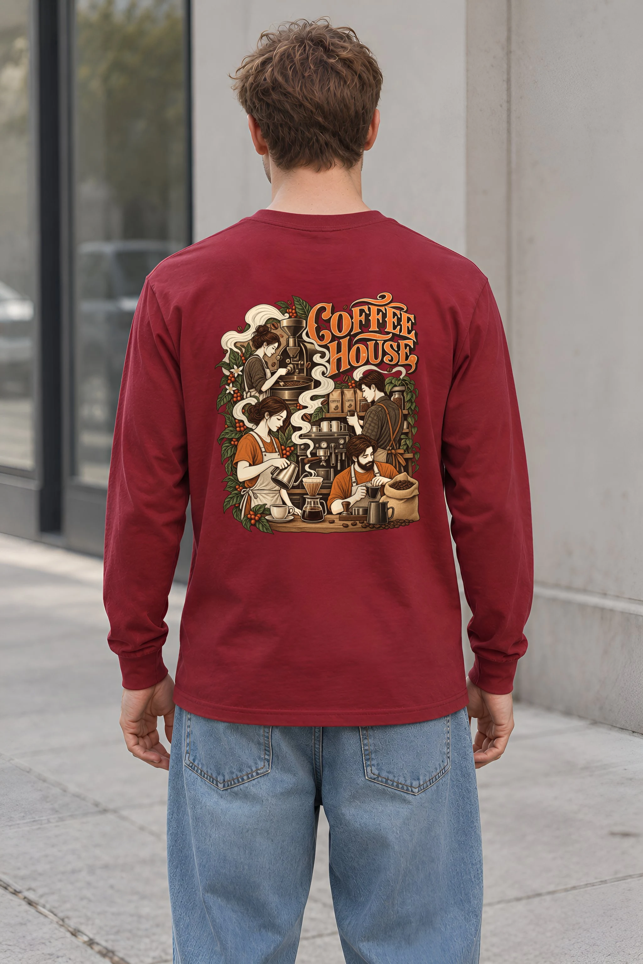 "Coffee House" Unisex Longsleeve T-shirt