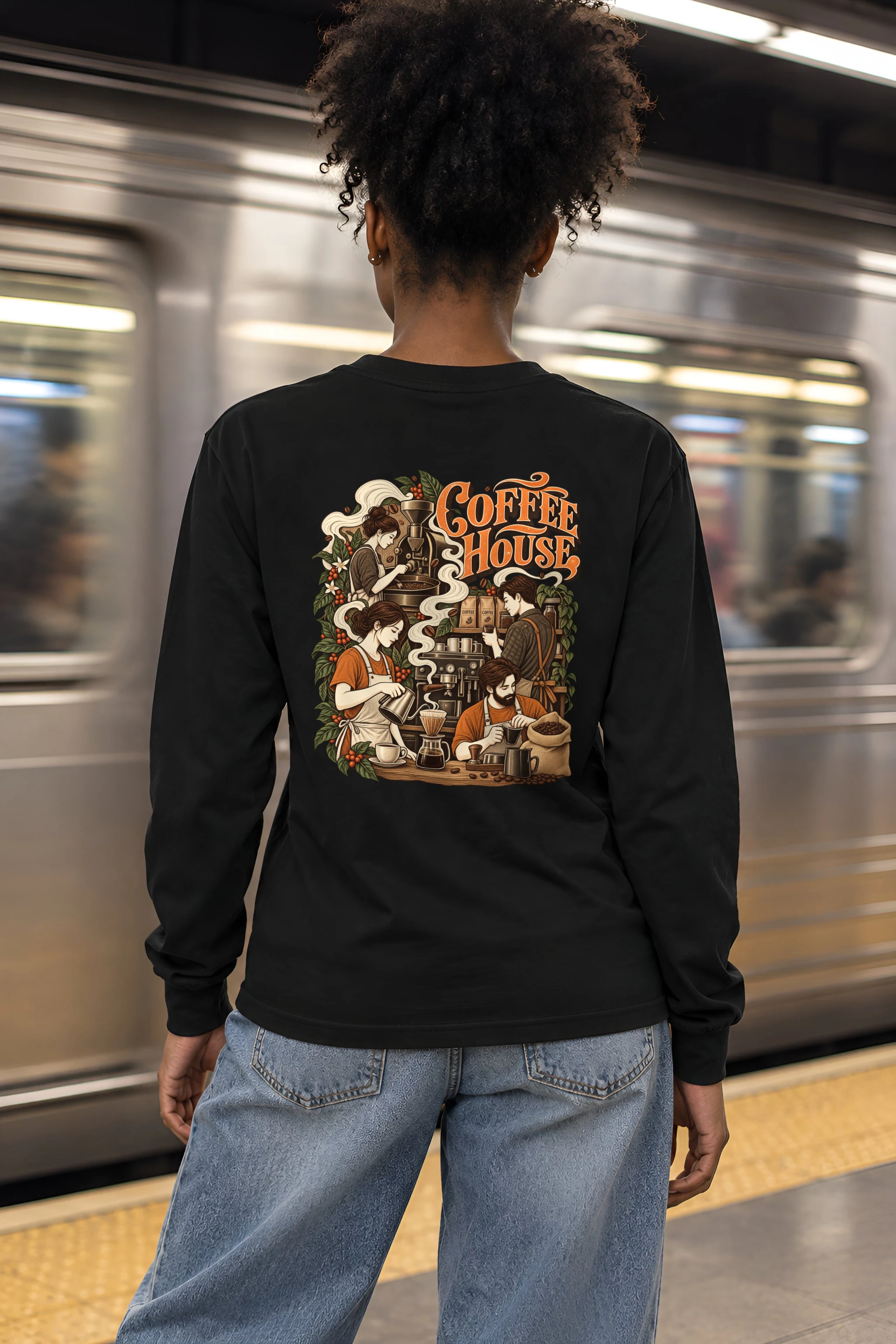 "Coffee House" Unisex Longsleeve T-shirt
