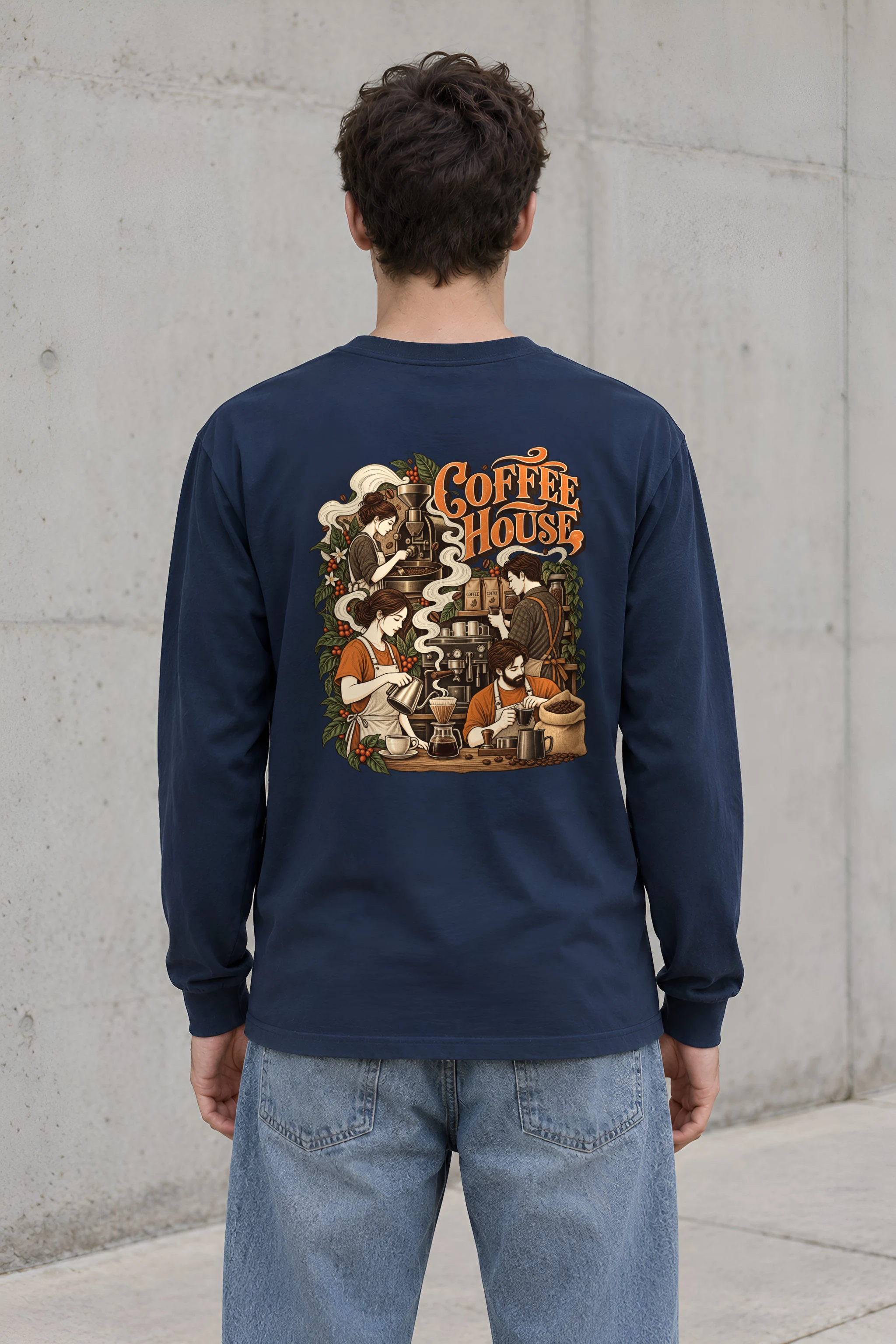 "Coffee House" Unisex Longsleeve T-shirt