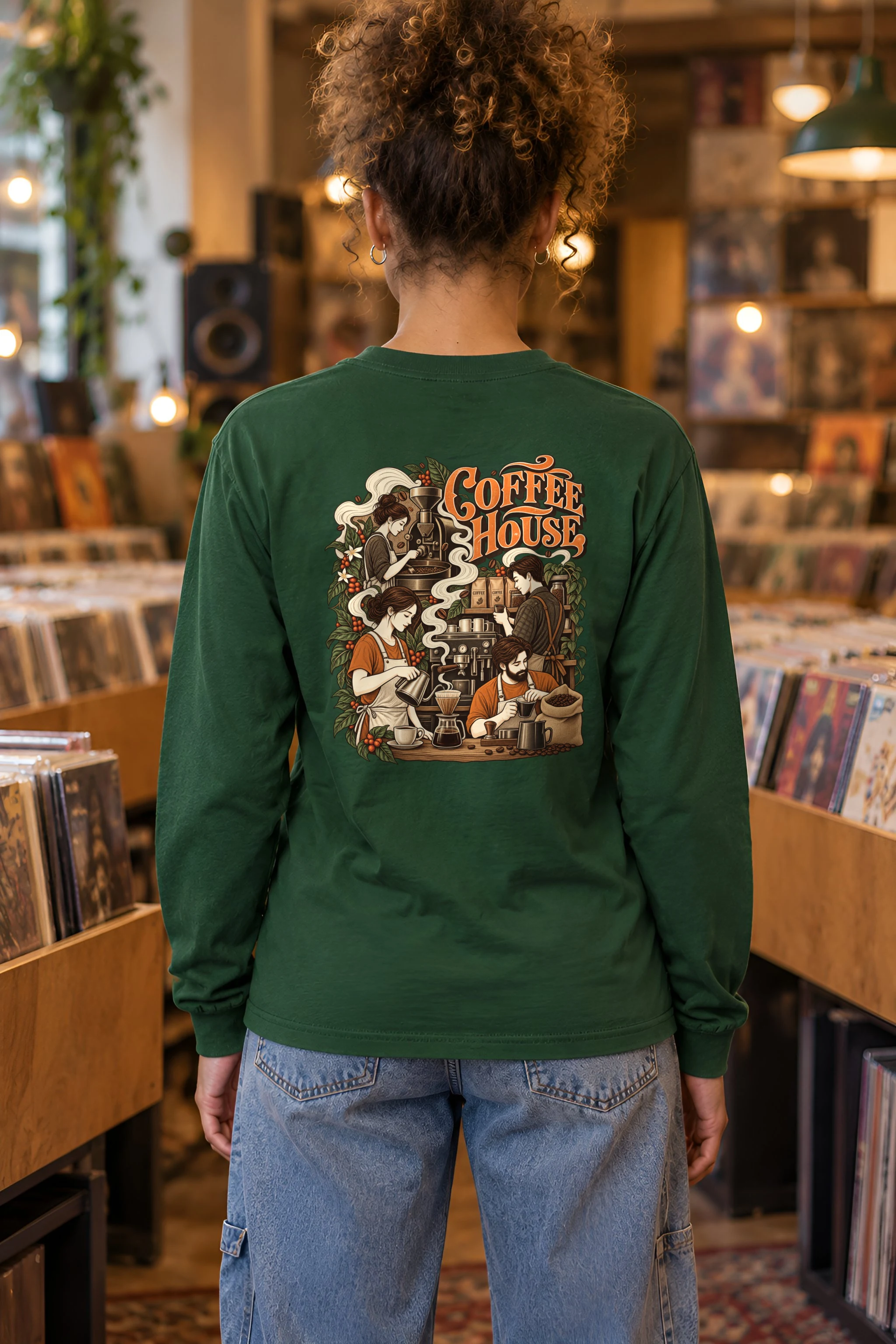 "Coffee House" Unisex Longsleeve T-shirt