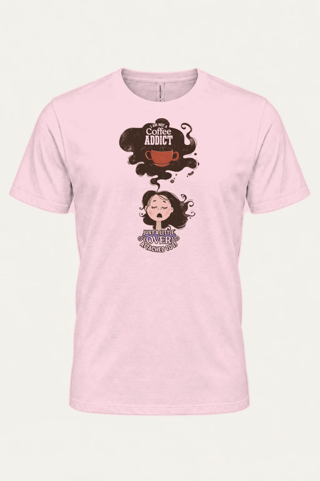 "Coffee Lover Attached" Heavyweight Unisex Crewneck T-shirt | Gildan 5000