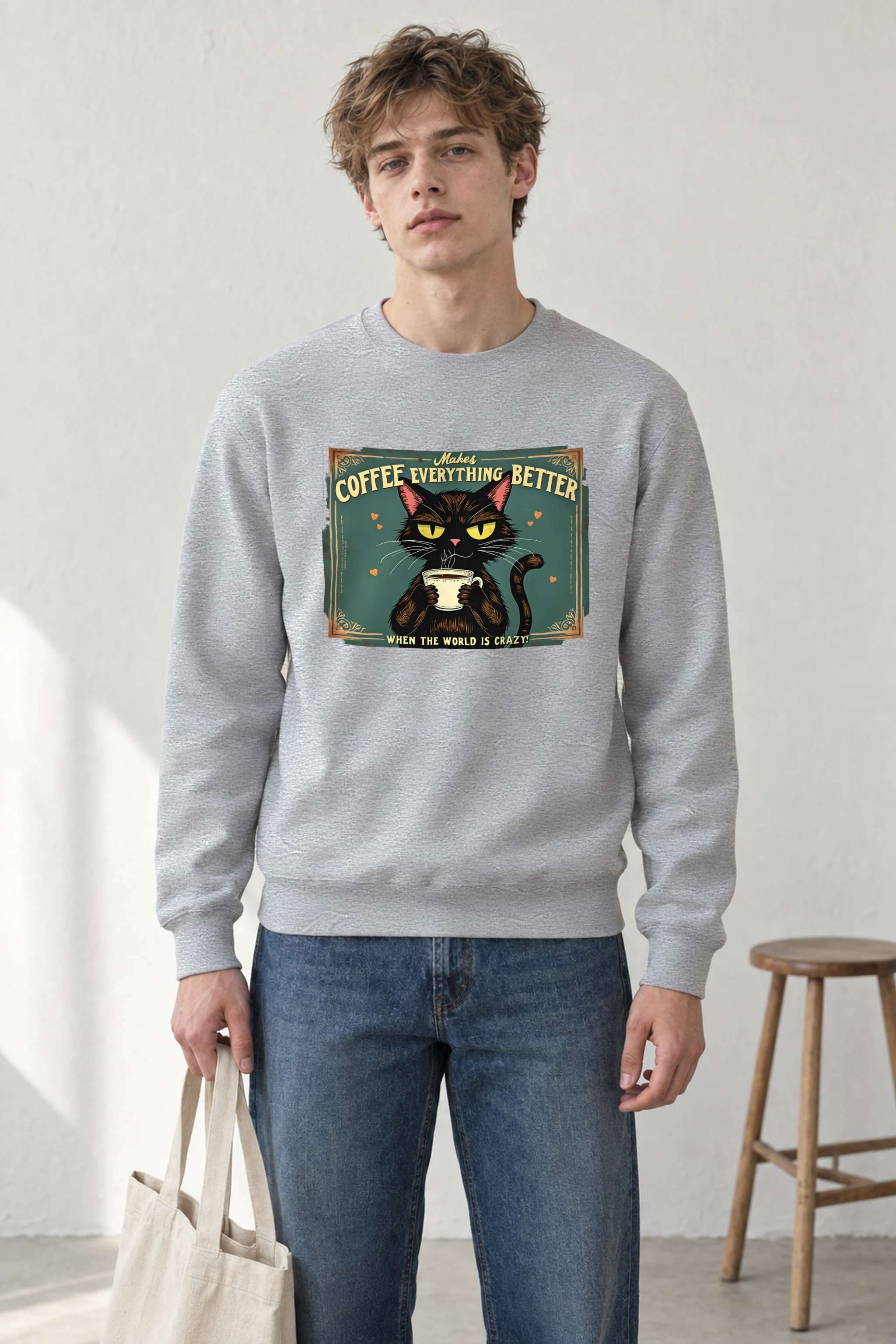 "Coffee Makes Everything Better" 1 Crewneck Sweatshirt