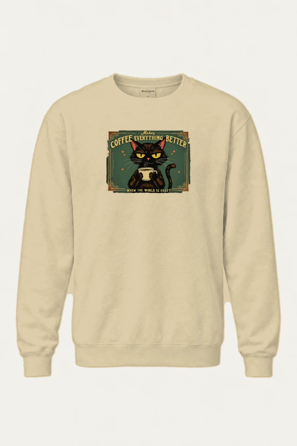"Coffee Makes Everything Better" Heavy Blend Unisex Crewneck Sweatshirt | Gildan 18000