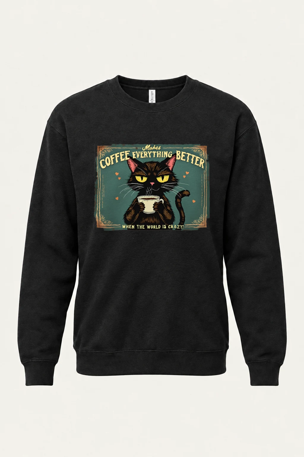"Coffee Makes Everything Better" Heavy Blend Unisex Crewneck Sweatshirt | Gildan 18000
