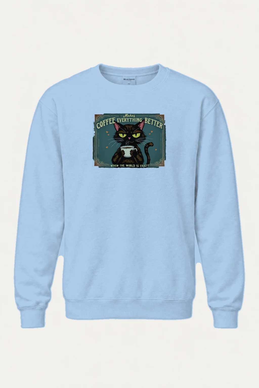 "Coffee Makes Everything Better" Heavy Blend Unisex Crewneck Sweatshirt | Gildan 18000