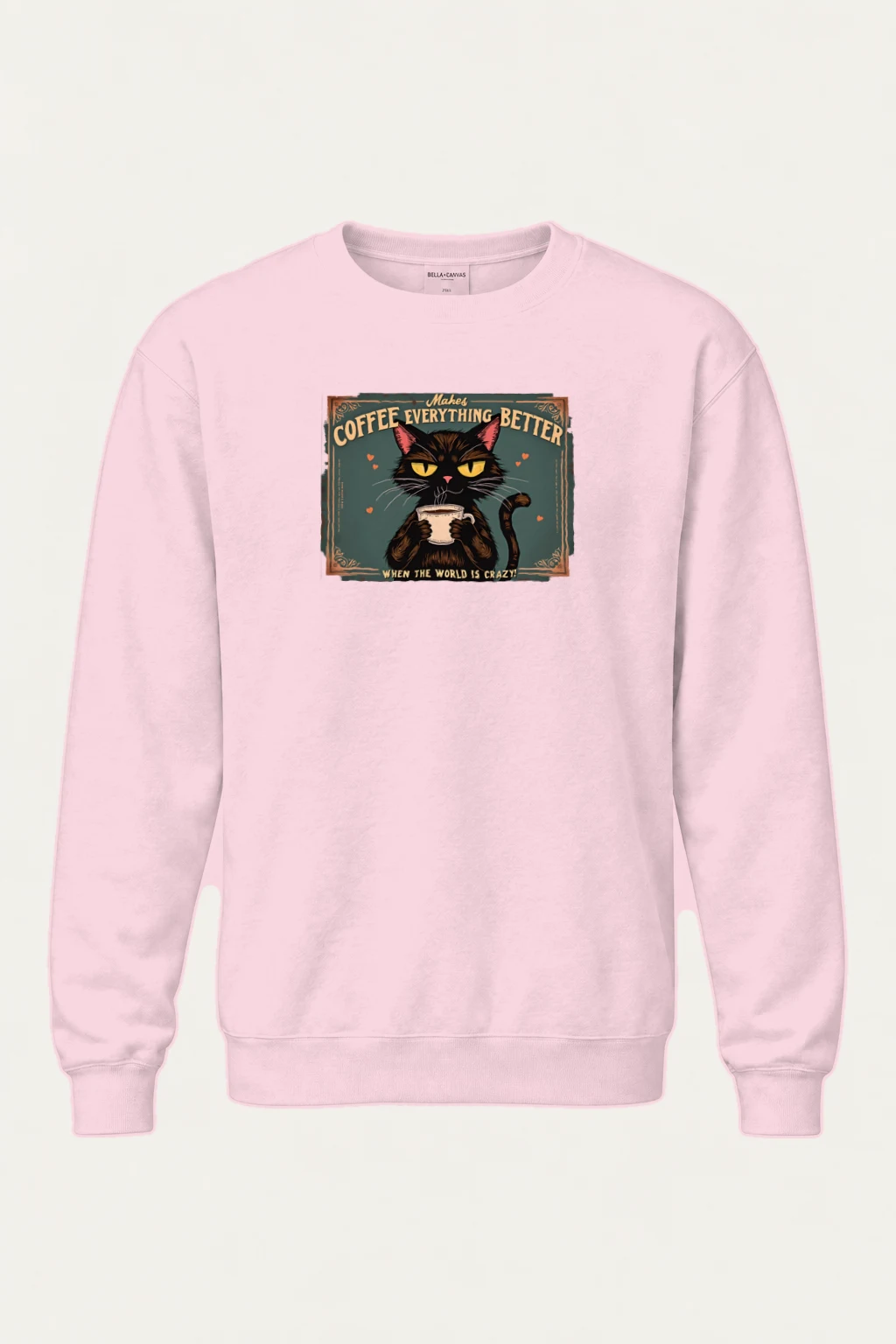 "Coffee Makes Everything Better" Heavy Blend Unisex Crewneck Sweatshirt | Gildan 18000