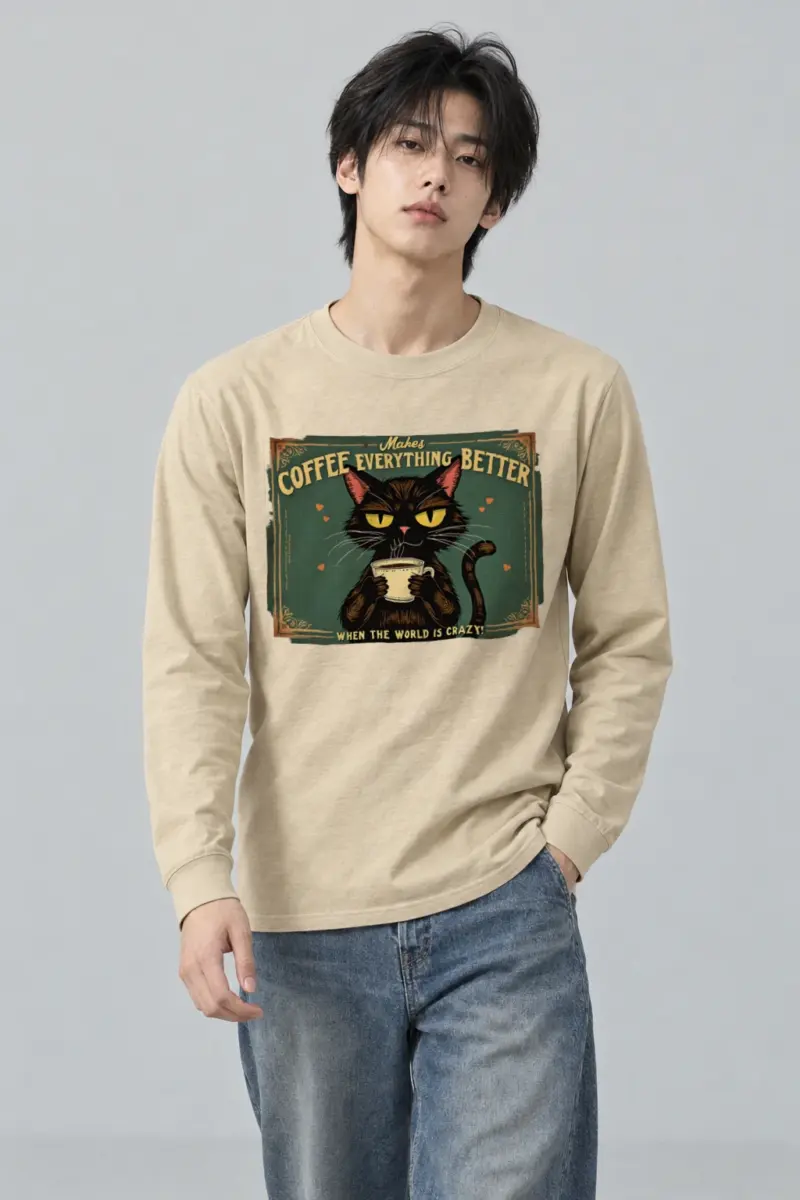 "Coffee Makes Everything Better" Unisex Longsleeve T-shirt